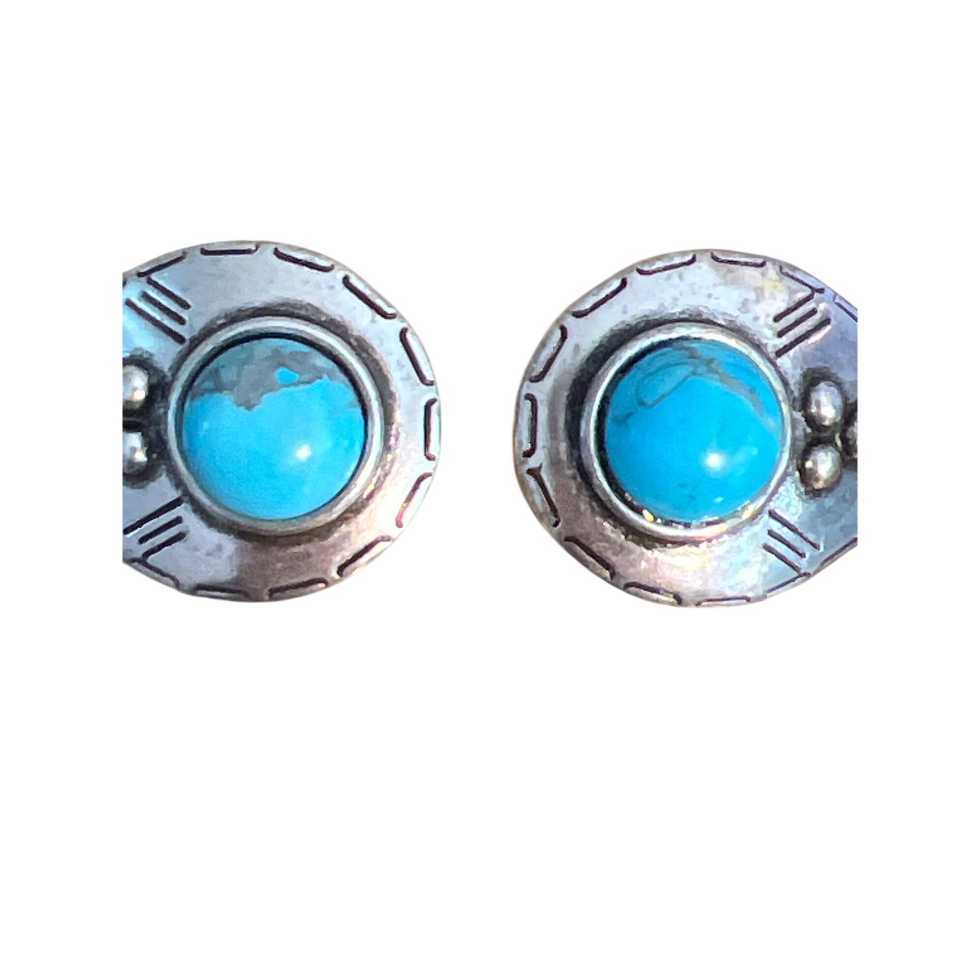 Express Express Silver Tone Faux Turquoise Hinged Cuff Bracelet Sout Size ONE SIZE - 2 Thumbnail