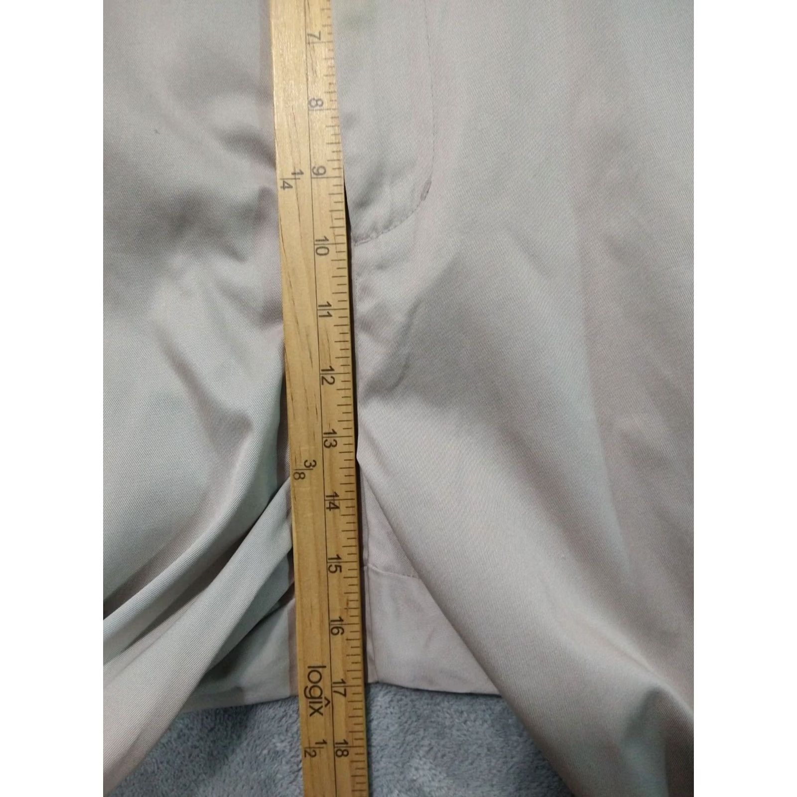 Vintage Oak Hill Pants Men 50x30 Beige Chino Pleated Tapered Leg Business Casual Preppy Size US 34 / EU 50 - 4 Thumbnail