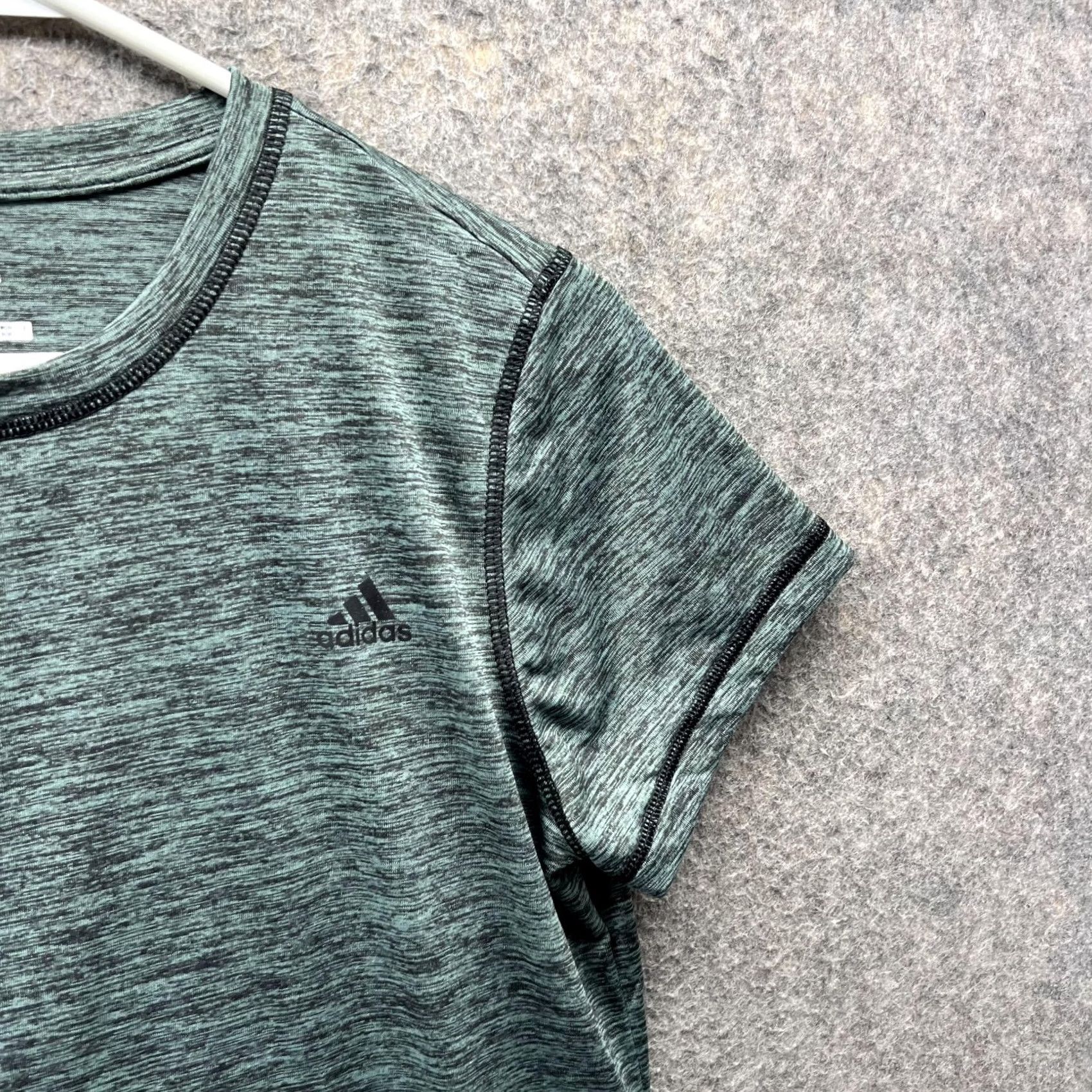 Adidas VINTAGE Adidas Shirt Women Medium Green Heather Athletic Golf Gym Casual Size M / US 6-8 / IT 42-44 - 4 Thumbnail