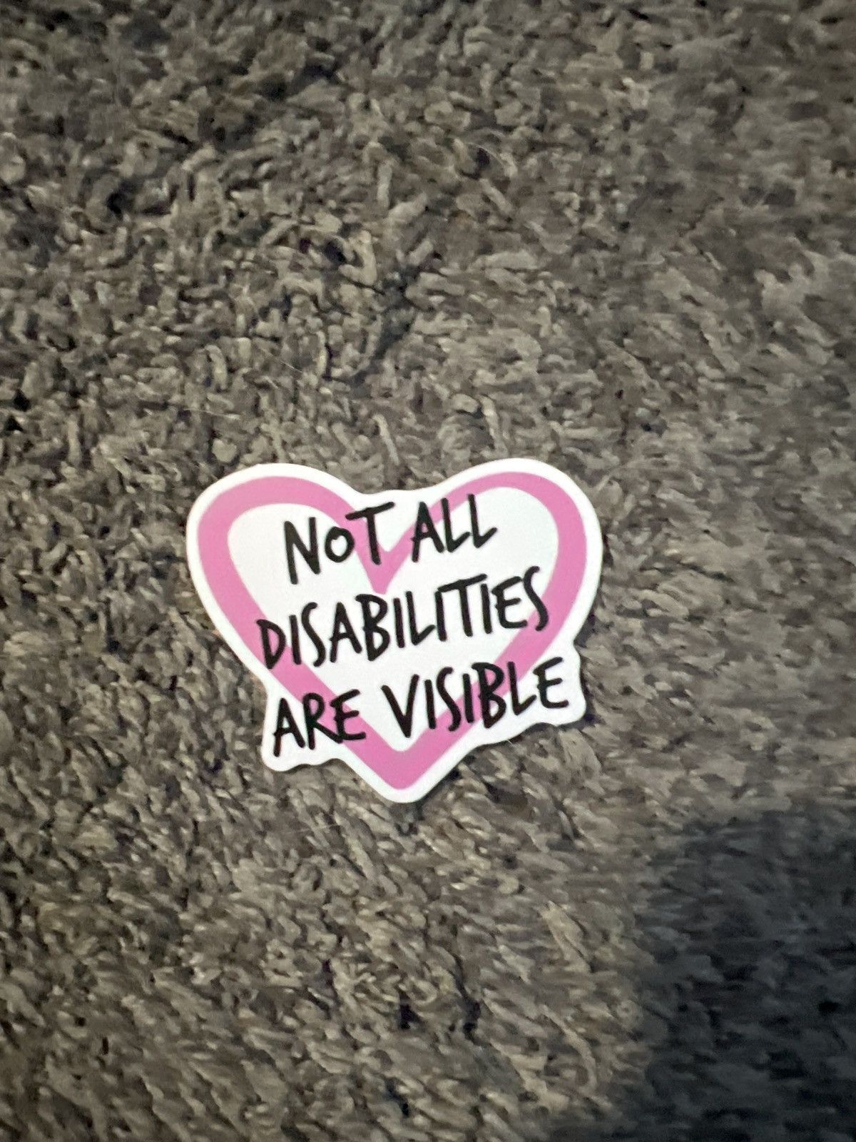 Hypebeast × Vintage Not All Disabilities Are Visible Sticker Size ONE SIZE - 1 Thumbnail
