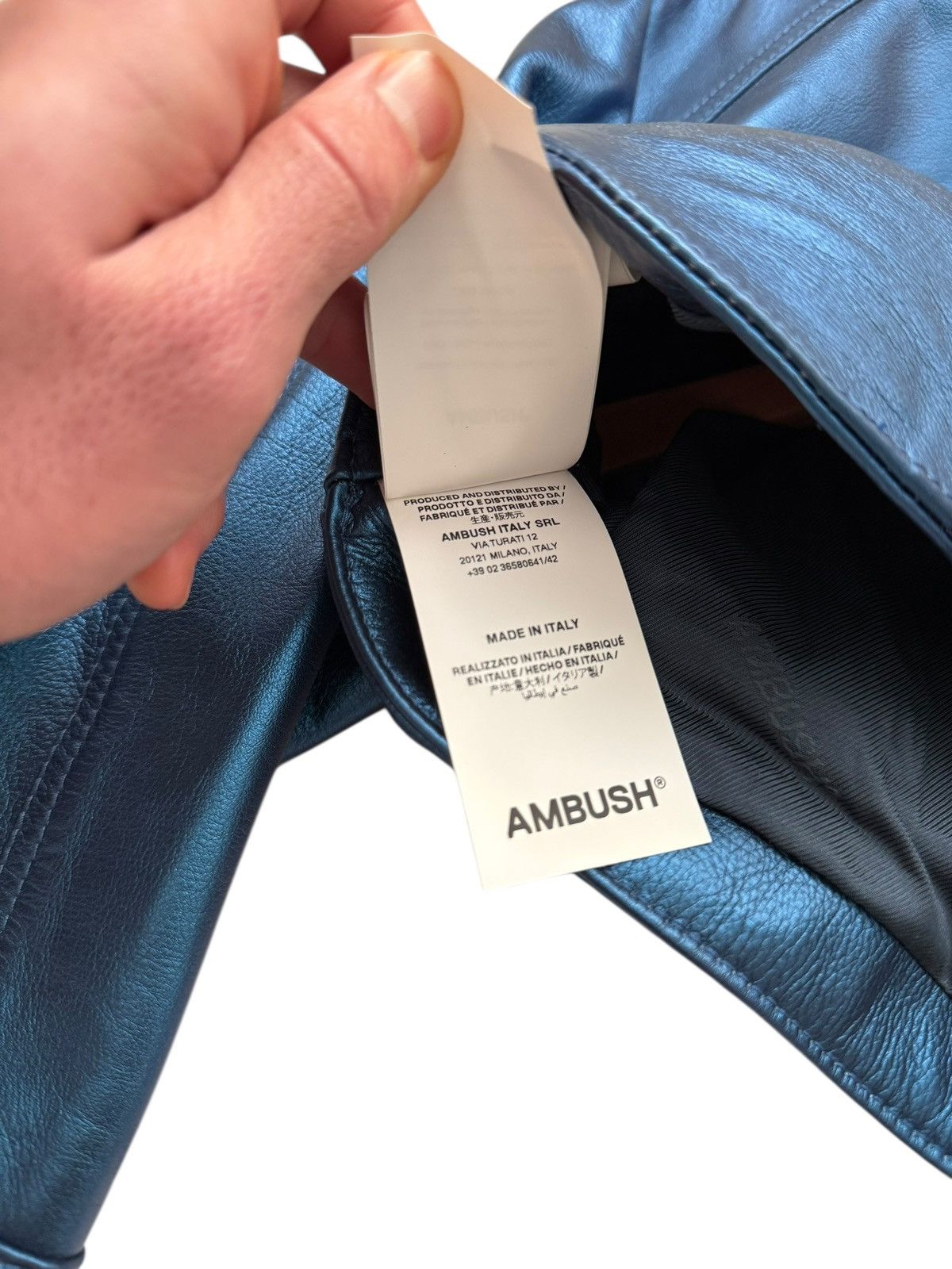 Ambush Design $5000 Metallic Leather Bolero Jacket Size XS / US 0-2 / IT 36-38 - 9 Thumbnail
