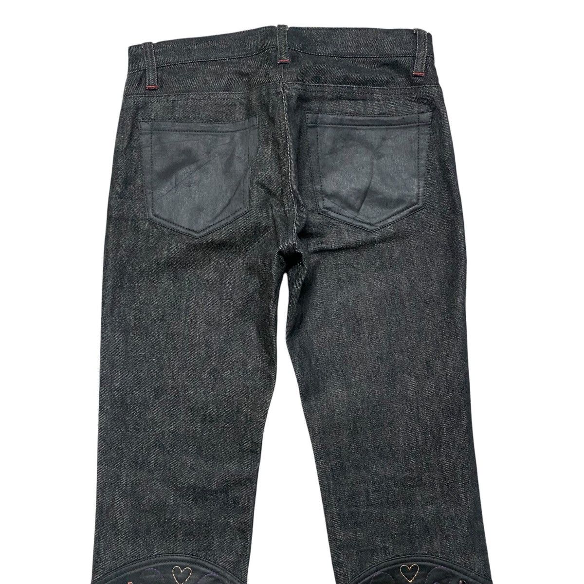Japanese Brand EXCLUSIVE CLUTCH Lace up Denim Flare Jeans Size 28" / US 6 / IT 42 - 10 Thumbnail