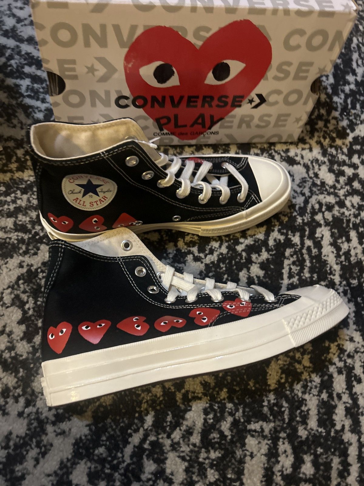 Comme des Garcons PLAY COMME des GARÇONS PLAY Converse Chuck 70 Heart Sneakers Size US 8 / IT 38 - 6 Thumbnail