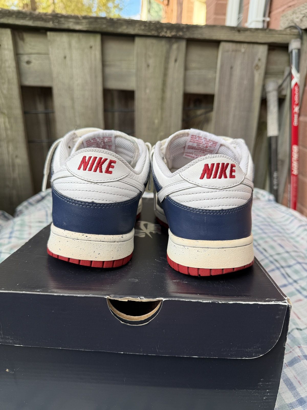 Nike Nike Dunk Low CI France Midnight Navy White Size US 9 / EU 42 - 3 Thumbnail