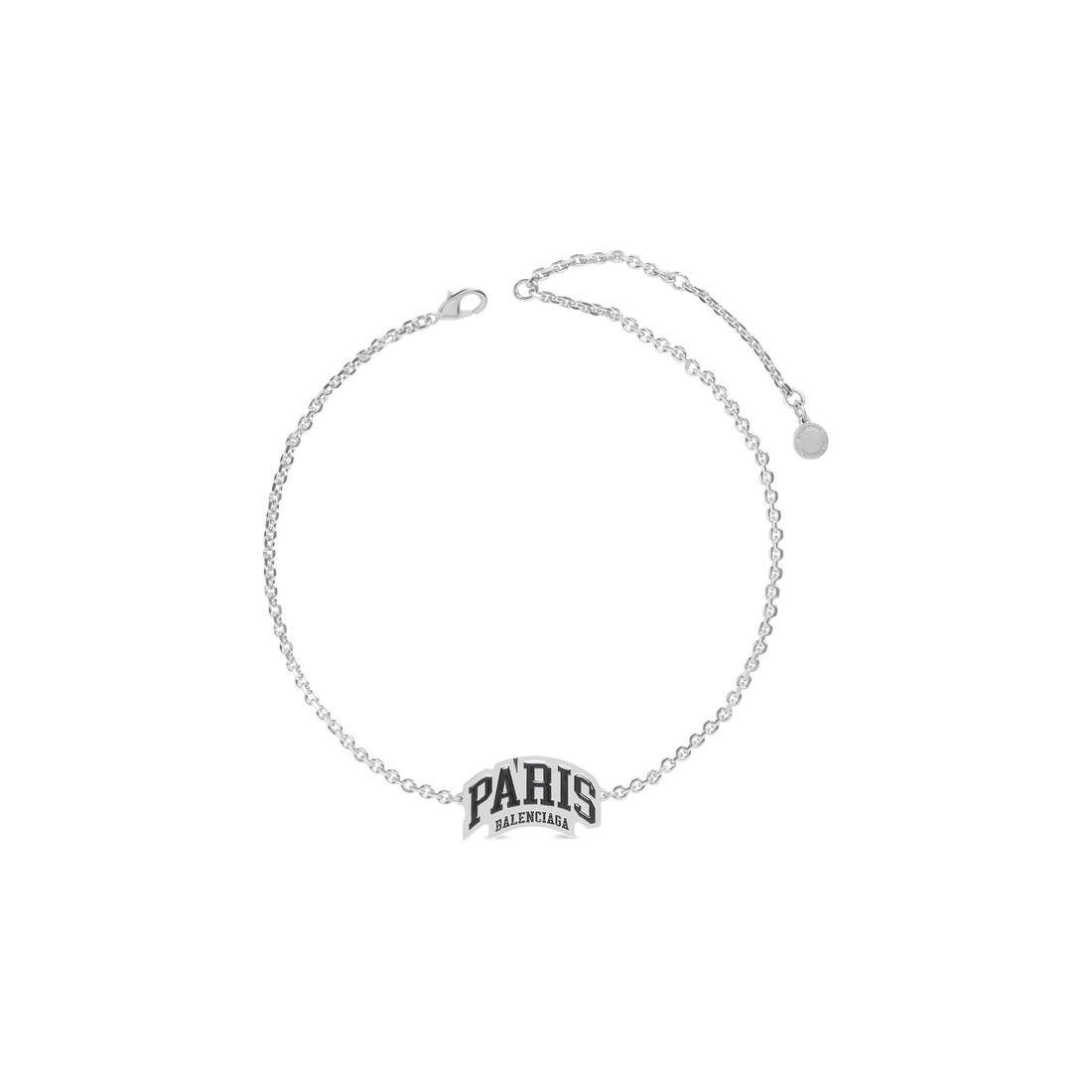 Balenciaga o1la1rc1a0924 Size: OS / Cities Paris Necklace in Silver Size ONE SIZE - 2 Thumbnail