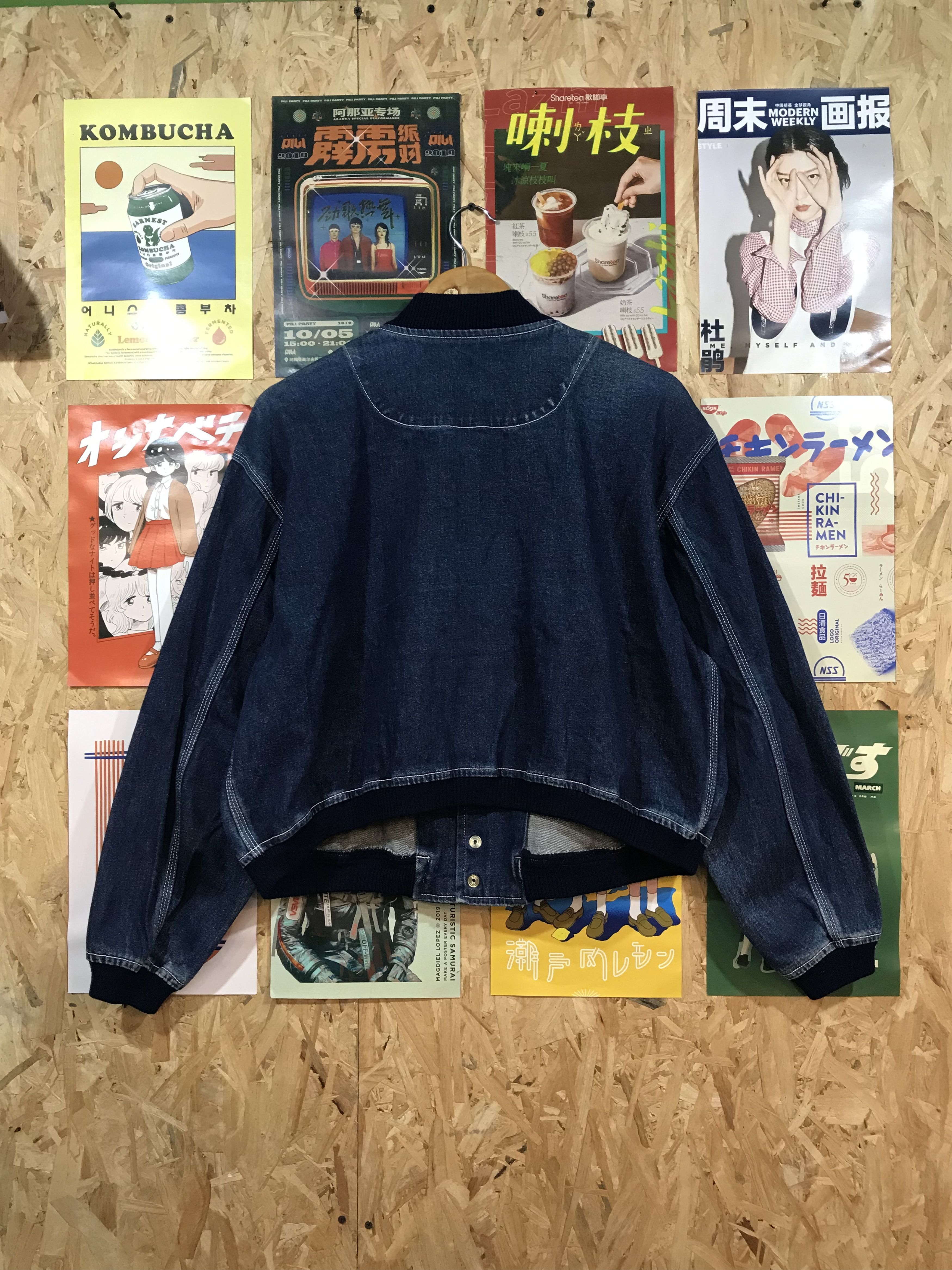 Junko Shimada Junko Shimada Part 2 Denim Bomber Jacket Size US L / EU 52-54 / 3 - 4 Thumbnail