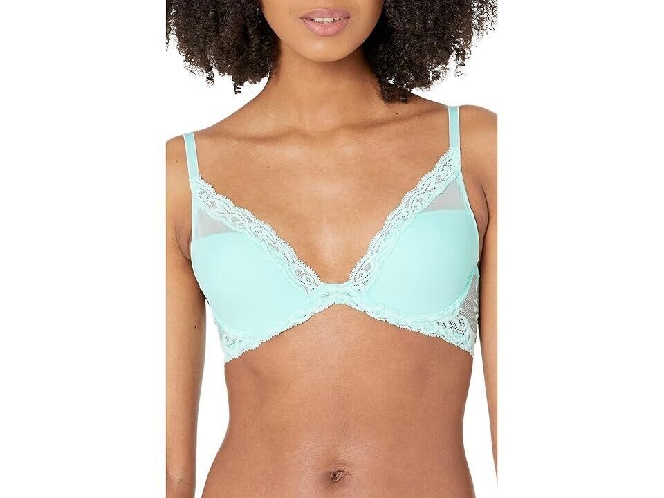 Other Natori Feathers Contour Plunge Bra 730023 Julep ( 32 DDD ) Size ONE SIZE - 1 Thumbnail