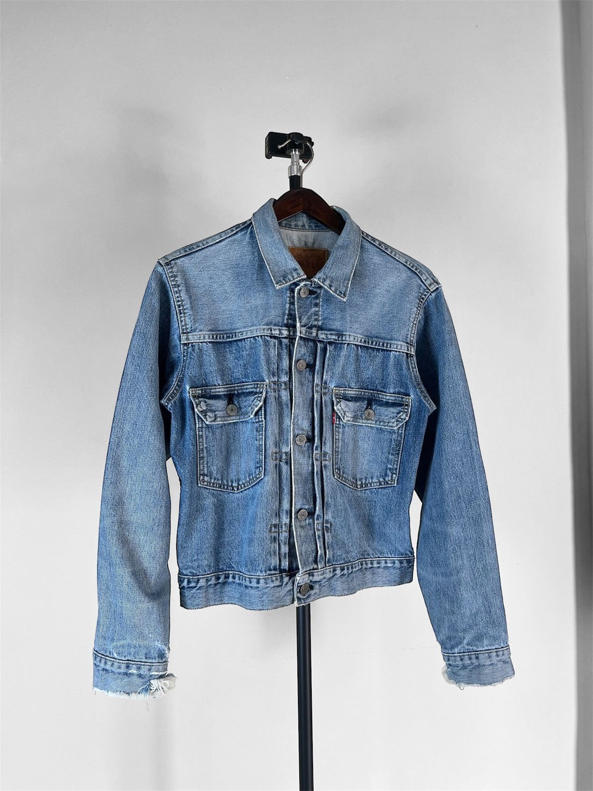Levi's 90’s Japan Levi’s Type 2 Distressed Denim Jacket Size US M / EU 48-50 / 2 - 1 Thumbnail