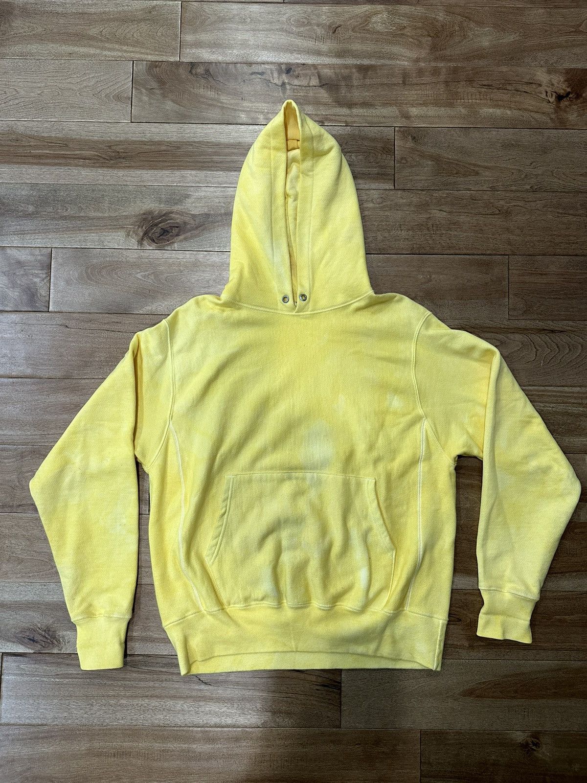 Champion Custom Hand Dyed Yellow Champion Reverse Weave Hoodie Grailed