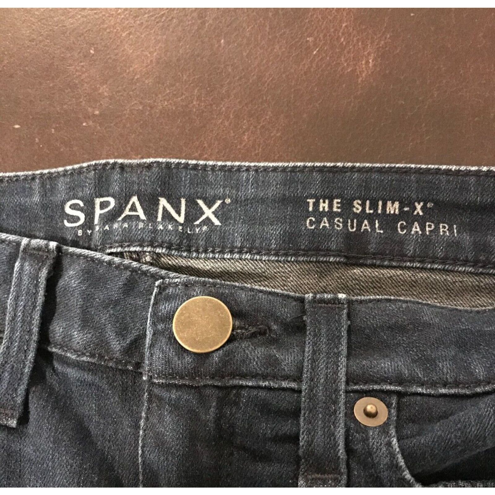 Spanx Spanx The Slim-X Casual Capri Cropped Ankle Denim Jeans Size 25" / US 0 / IT 36 - 4 Thumbnail