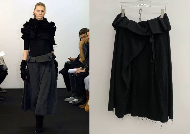 Comme des Garcons CDG 2006 Archive Wool Midi Skirt - dmc Size US 30 / EU 46 - 1 Thumbnail