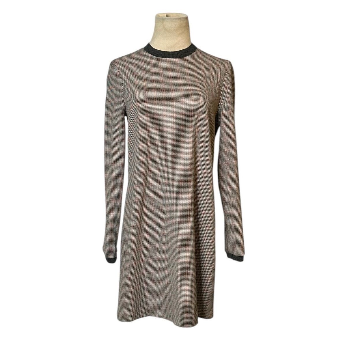 Zara Zara houndstooth long sleeves sheath mini dress size Small Size M / US 6-8 / IT 42-44 - 1 Thumbnail
