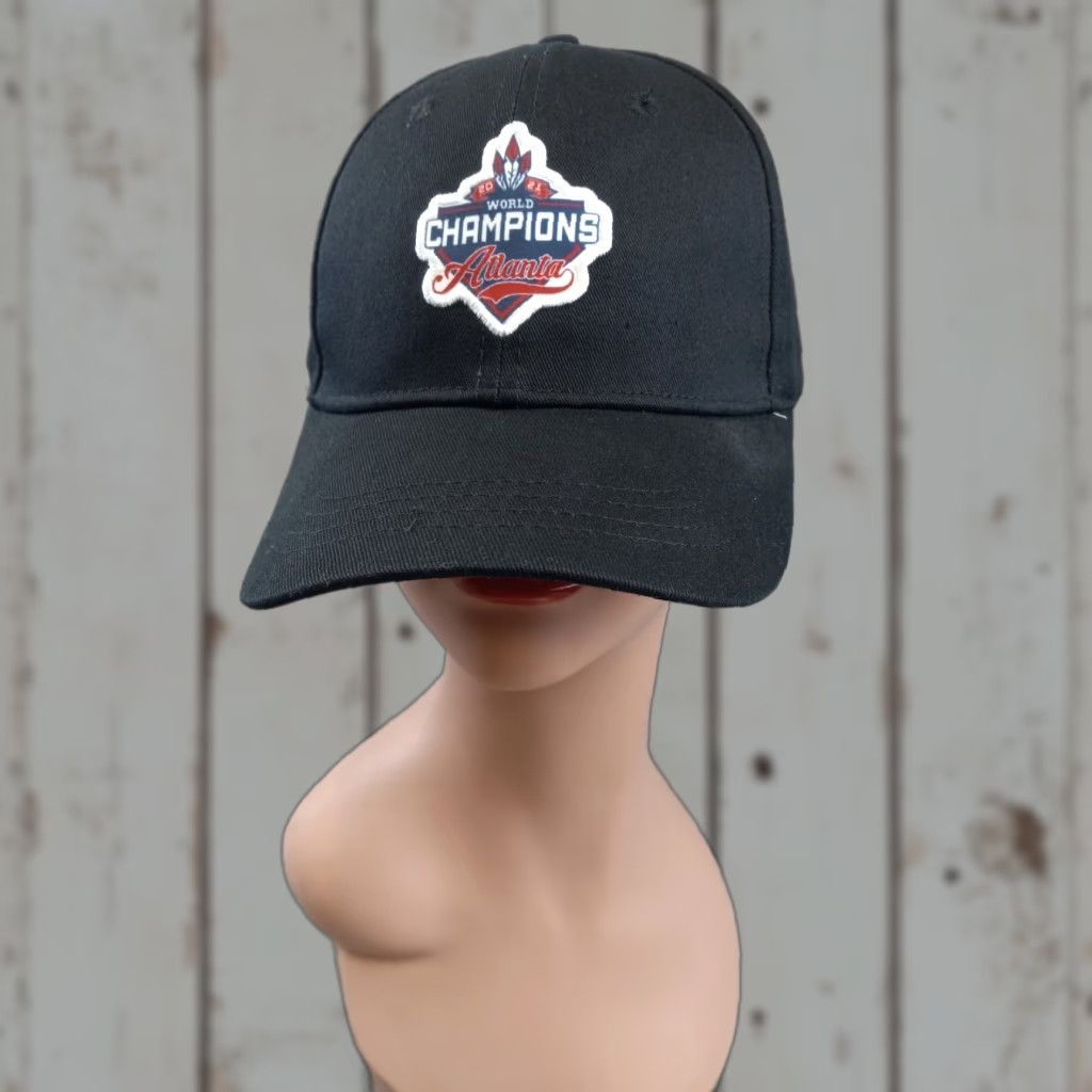 Vintage Atlanta Braves World Series Champions Hat Baseball Unisex Adjustable Cap Size ONE SIZE - 1 Thumbnail