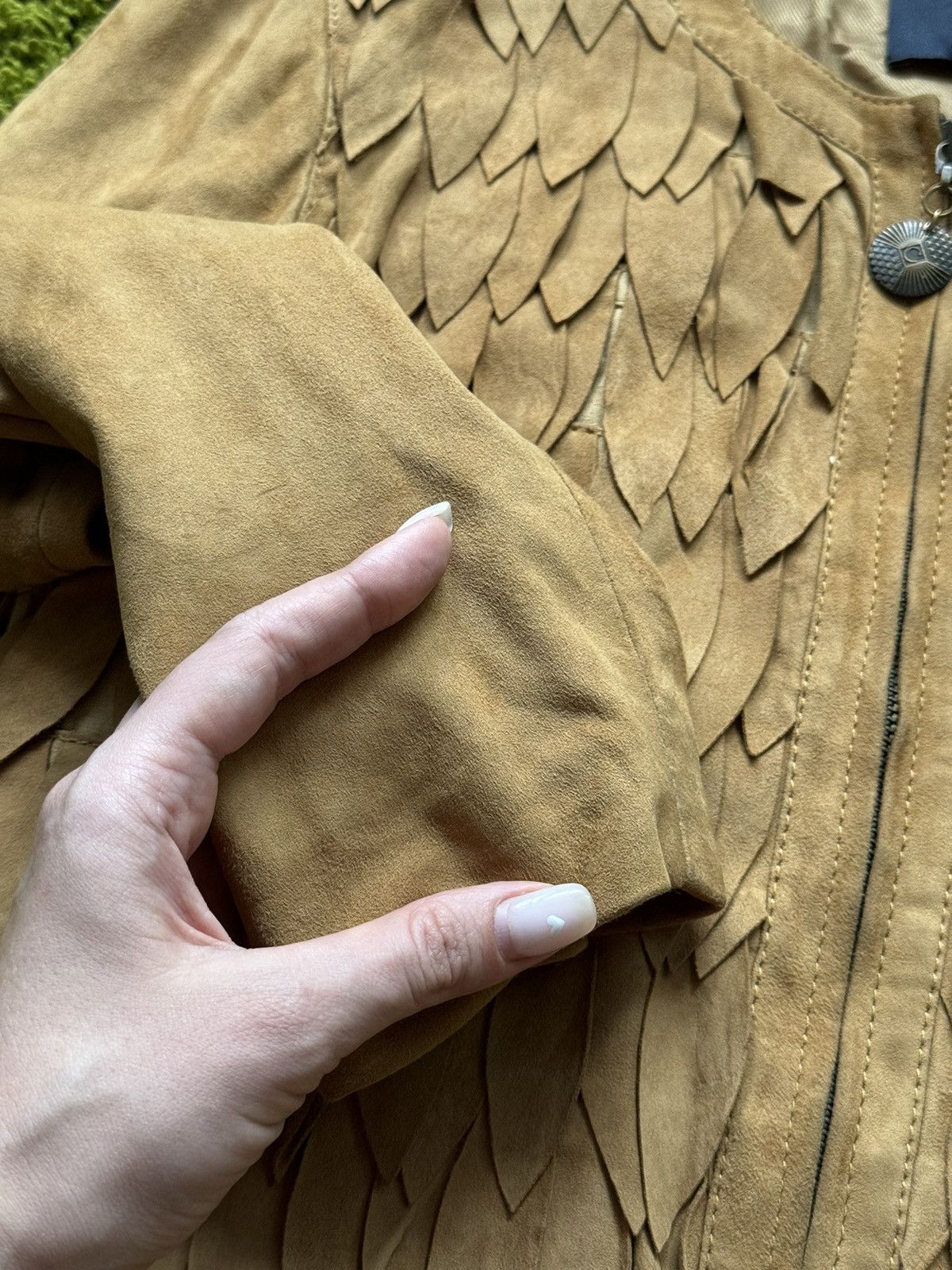 Cavalli Class × Just Cavalli × Roberto Cavalli Cavalli class 2000s vintage suede leather patchwork jacket Size M / US 6-8 / IT 42-44 - 7 Thumbnail