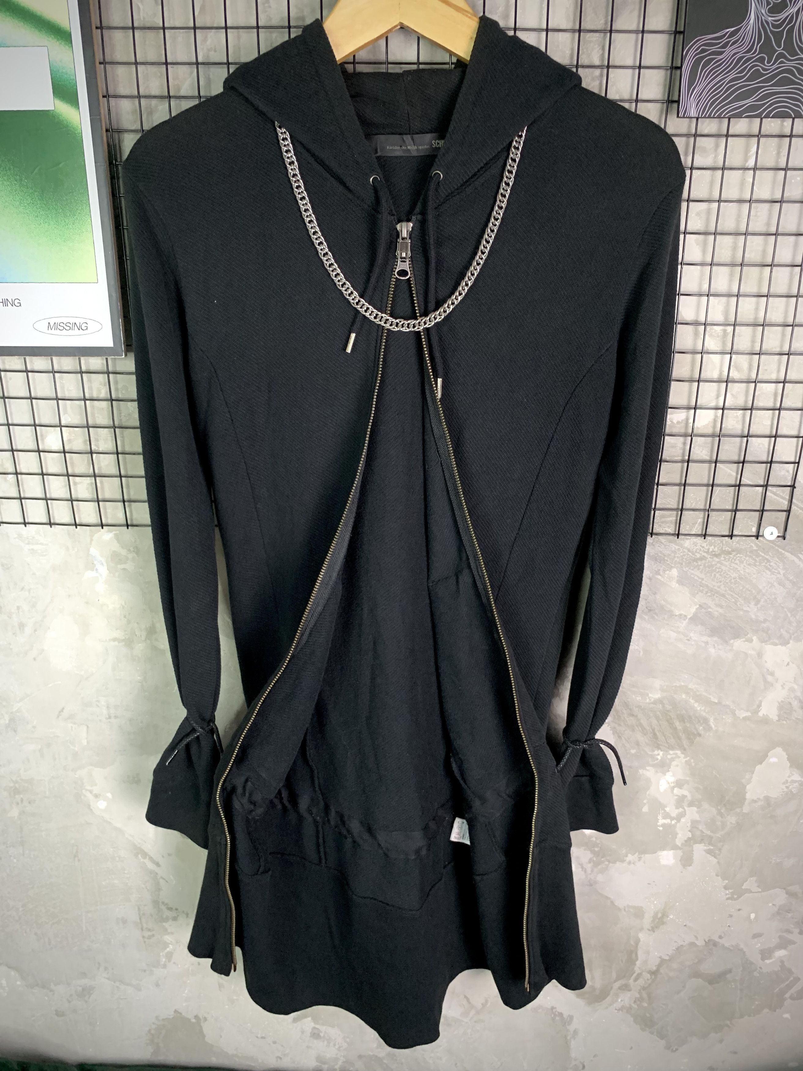 Schlussel Schlussel Longline Gothic Double Zip Up Hoodie Size US S / EU 44-46 / 1 - 5 Thumbnail