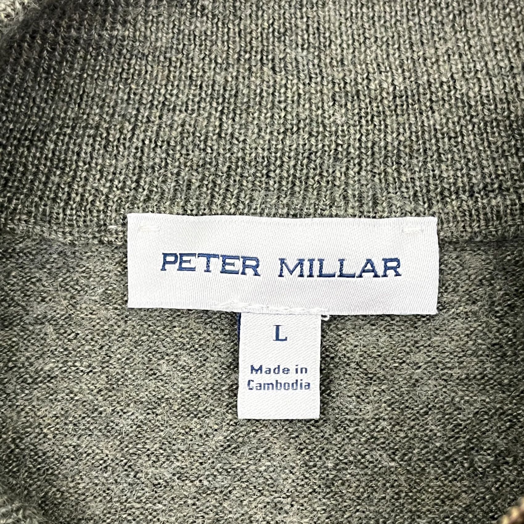 Peter Millar Peter Millar Autumn Crest Merino Wool Sweater Mens M Green Quarter Zip Pullover Size US M / EU 48-50 / 2 - 2 Thumbnail
