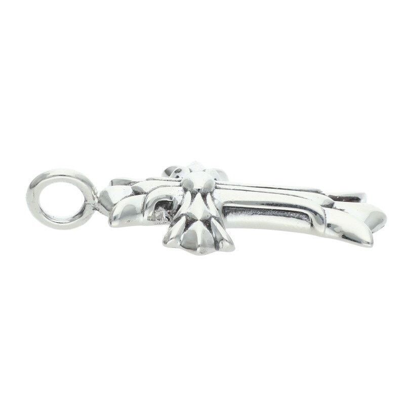 Chrome Hearts Chrome Hearts Double CH Cross Silver Necklace Size ONE SIZE - 4 Thumbnail