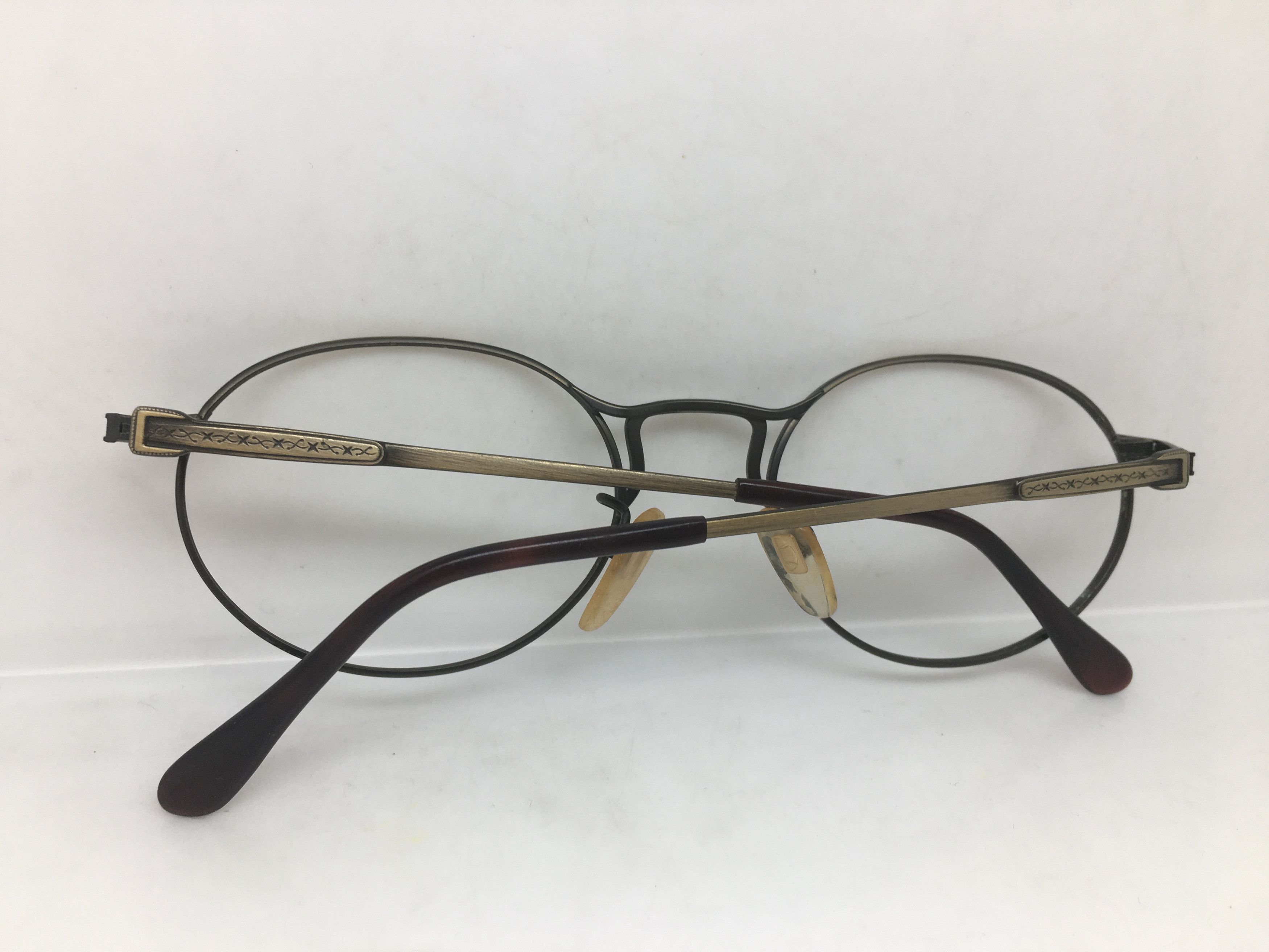 Vintage Vintage Antique Copper Oval Aristocratic Eyeglasses Frame Size ONE SIZE - 10 Thumbnail