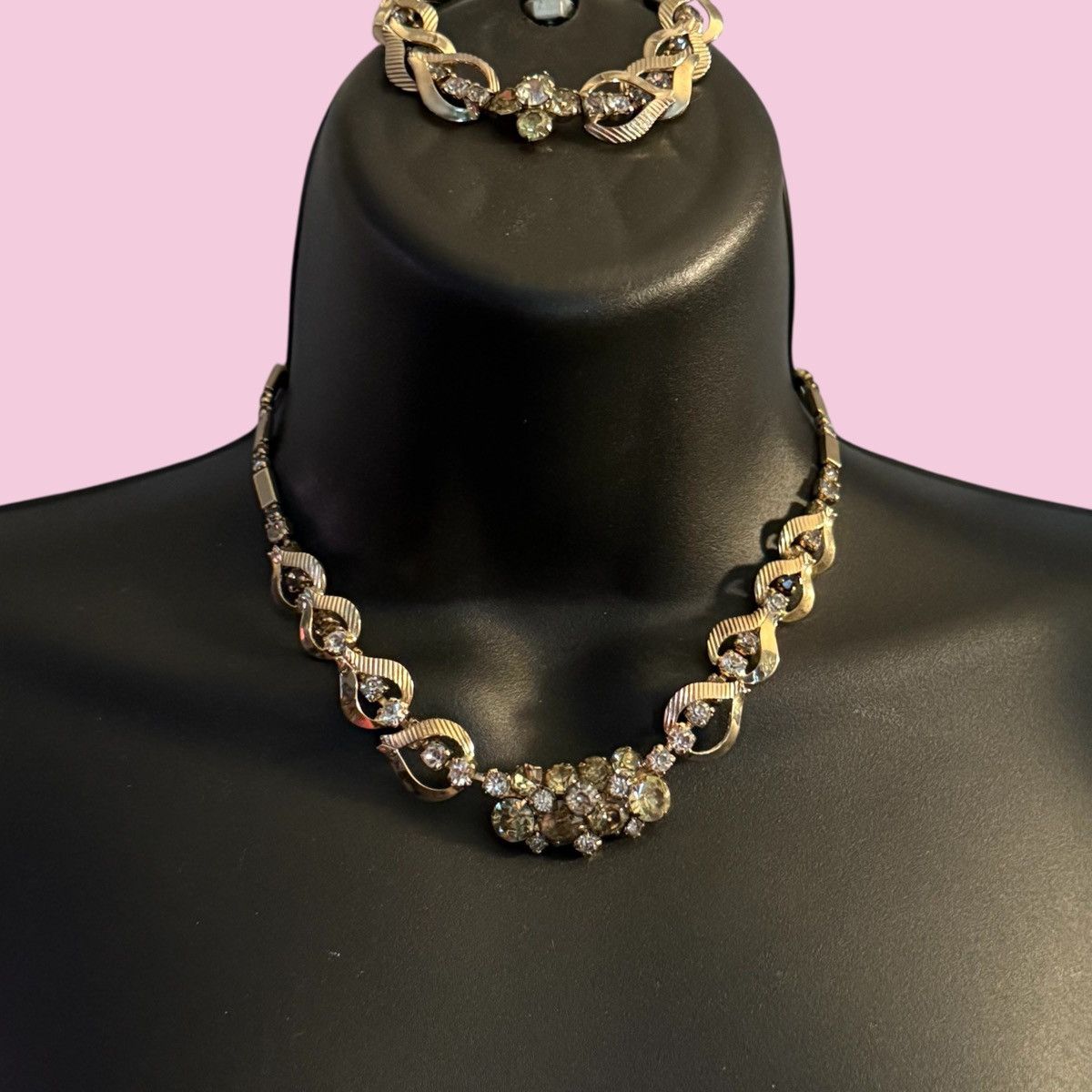 Vintage Sarah Coventry Monte Carlo rhinestone necklace/bracelet set Size ONE SIZE - 1 Thumbnail