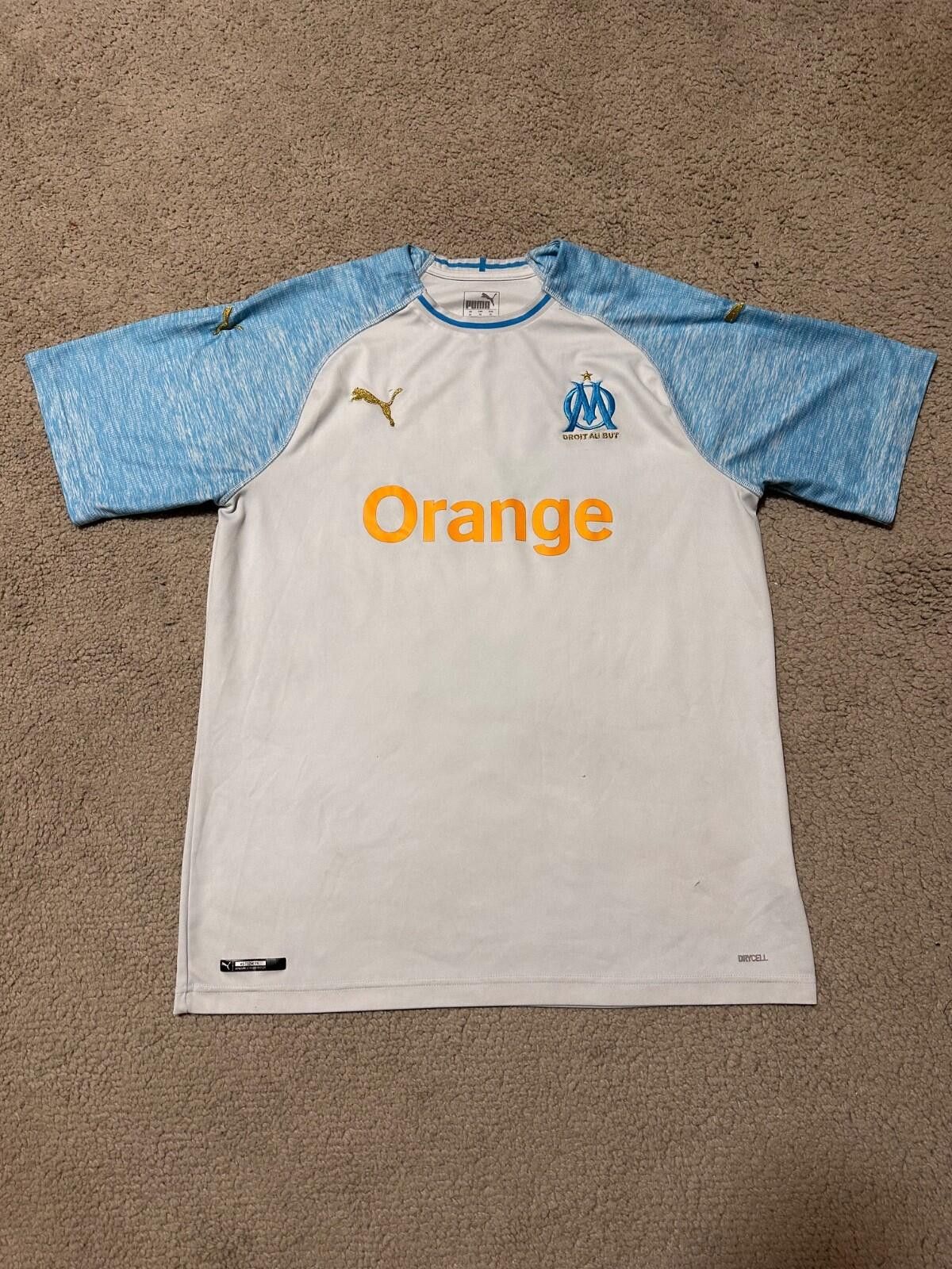 Puma OLYMPIQUE MARSEILLE FC 2018-19 HOME SHIRT PUMA JERSEY SOCCER Size US XL / EU 56 / 4 - 1 Thumbnail