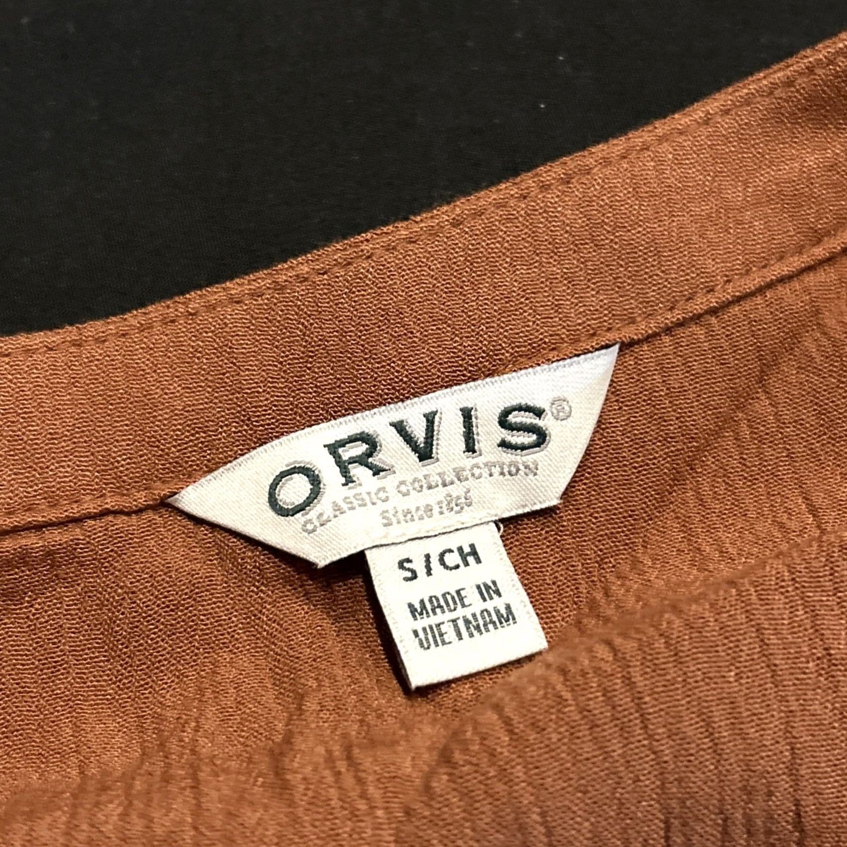 Orvis Orvis Shirt Womens S Orange Sleeveless Button Up Outdoor Hiking Camp Casual A36 Size S / US 4 / IT 40 - 2 Thumbnail
