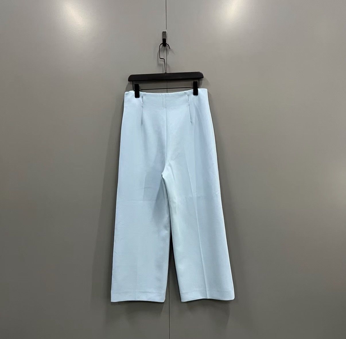 Hermes Hermès Light Blue Wide-Leg Pants J41 Size 28" / US 6 / IT 42 - 2 Thumbnail