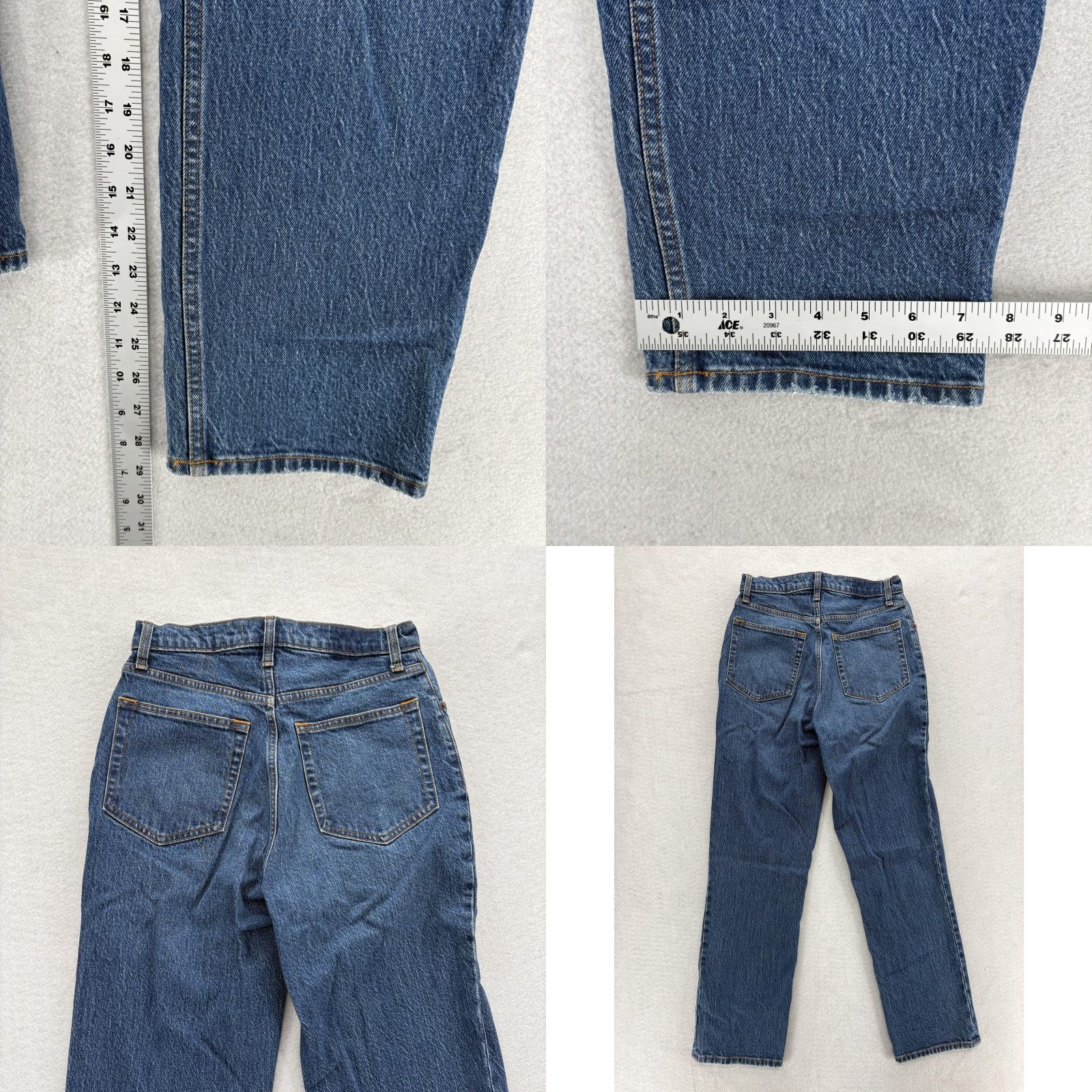 Abercrombie & Fitch Abercrombie & Fitch Jeans Womens 28/6S 90s Straight Ultra High Rise Curve Love Size 28" / US 6 / IT 42 - 8 Thumbnail