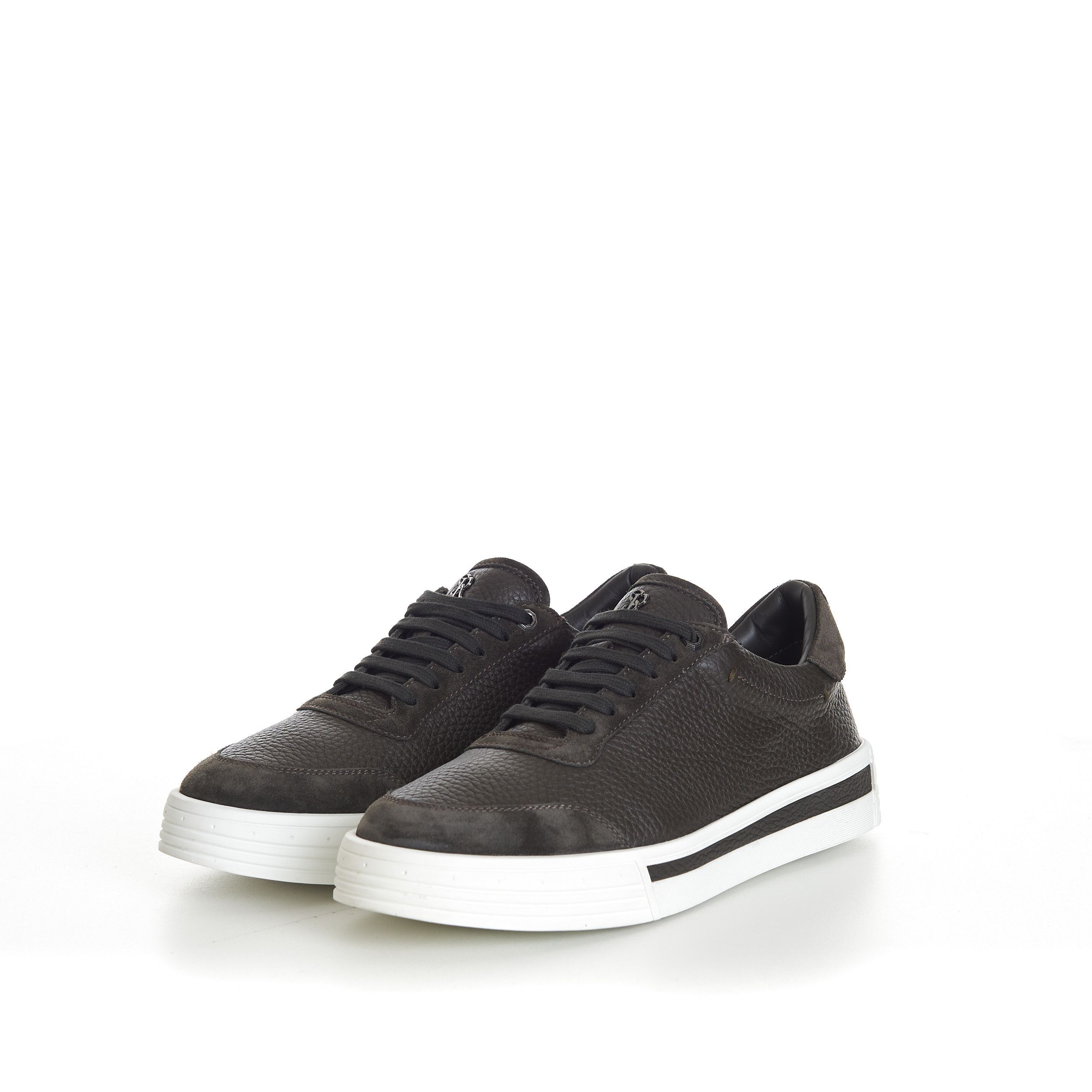 Stefano Ricci Military Green Calfskin Low Top Leather Sneakers Size US 7 / EU 40 - 3 Thumbnail