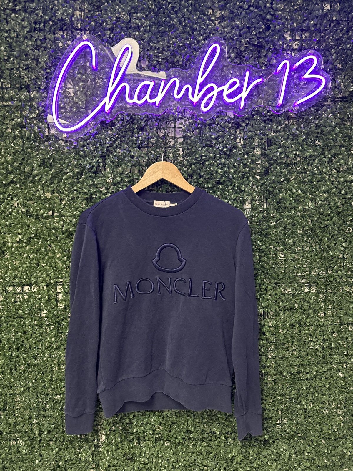 image of Moncler Crewneck in Navy, Men's (Size Small)