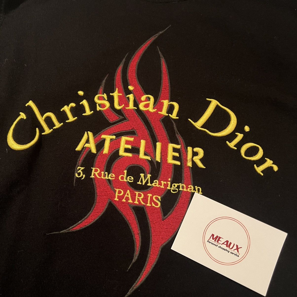 Dior Christian Dior Atelier knitwear jumper sweatshirt black fire Size US S / EU 44-46 / 1 - 4 Thumbnail