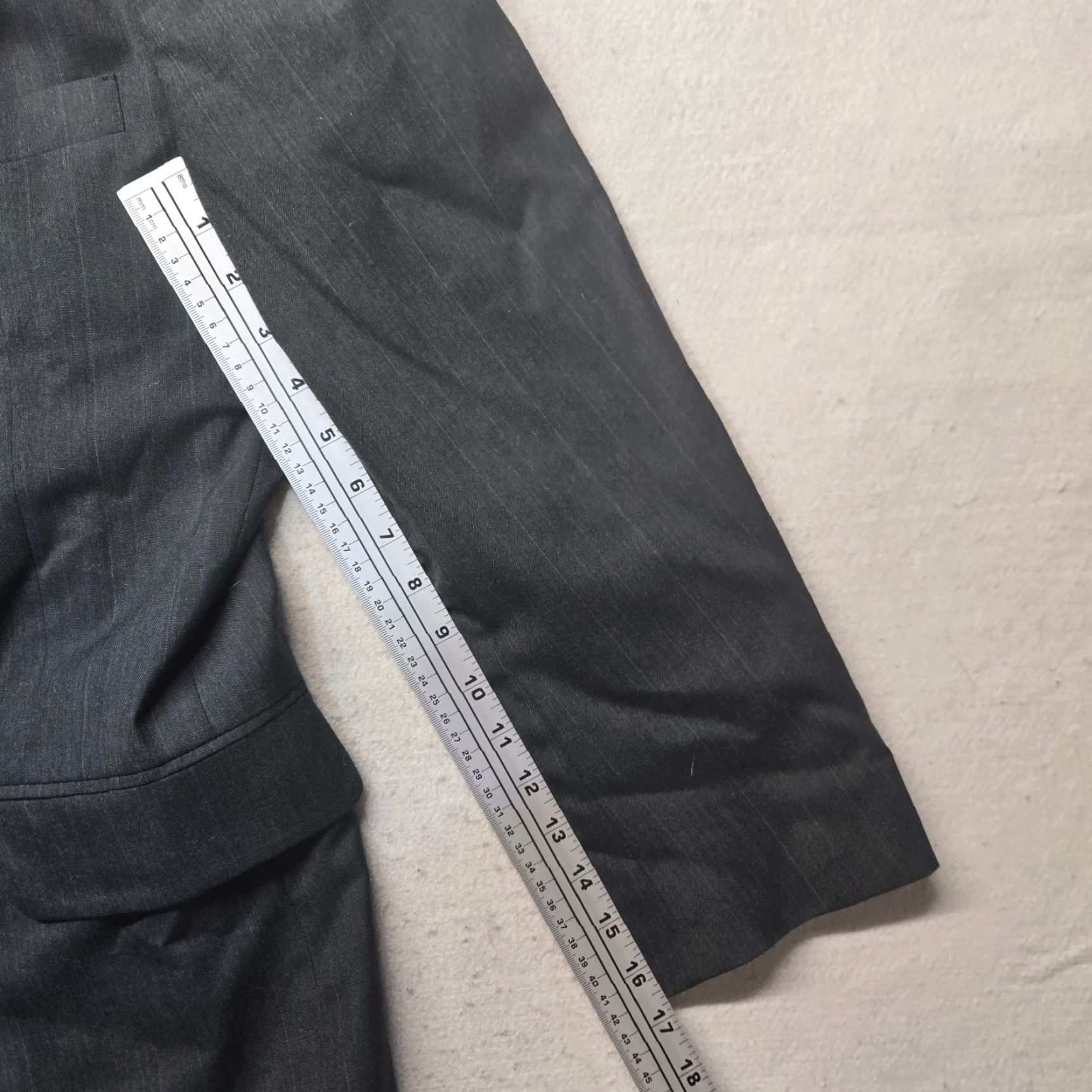 Vintage Amhurst Blazer Jacket Coat Black 2-Button Adult Men's Size 38R Regular Coat Length: Regular Solid Jacket For Business Formal Wedding Mens Size 38R - 6 Thumbnail