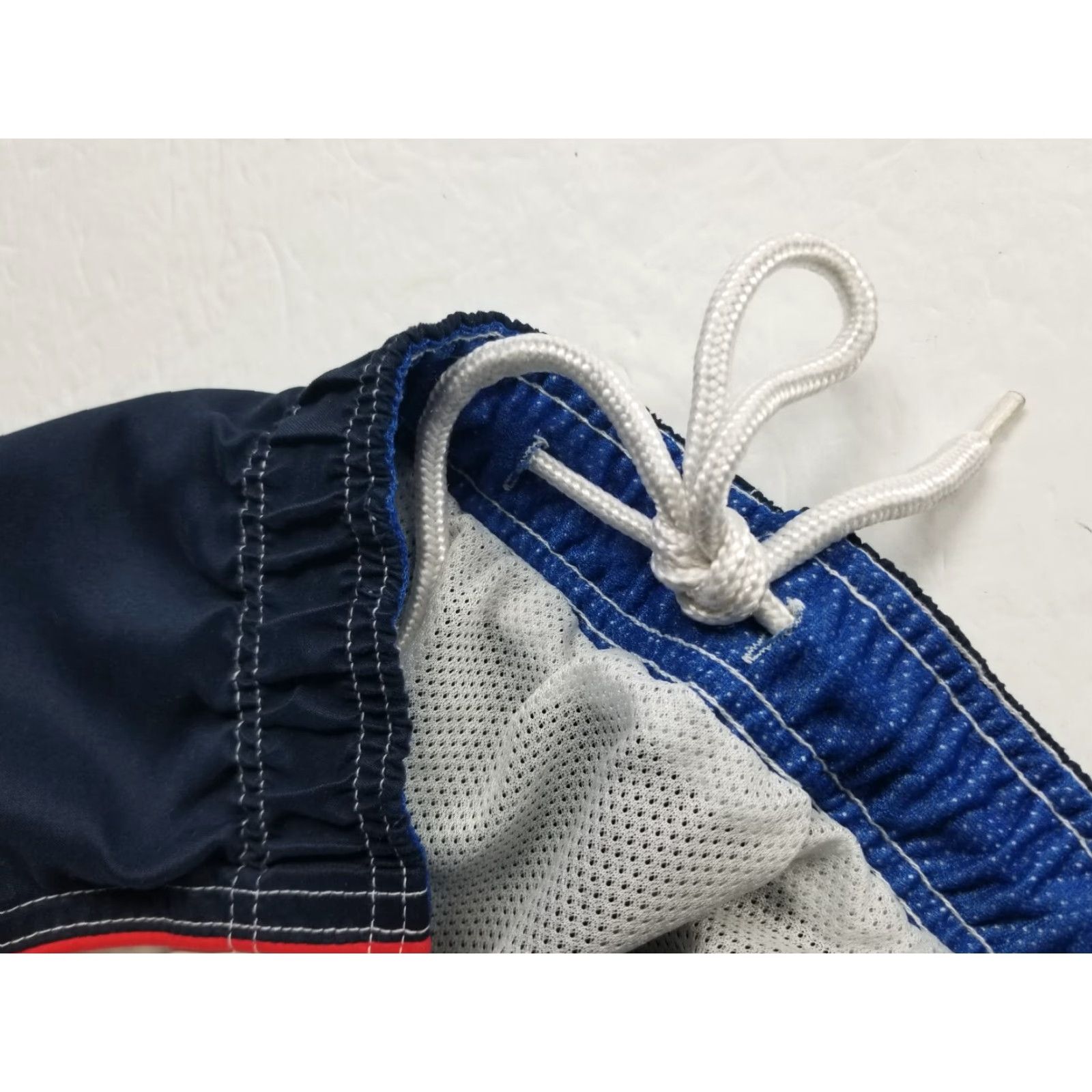 Ocean Pacific VINTAGE Ocean Pacific Board Shorts Swim Trunk Mens L Blue Ombré Drawstring Pockets Above-the-Knee Size US 33 - 7 Thumbnail