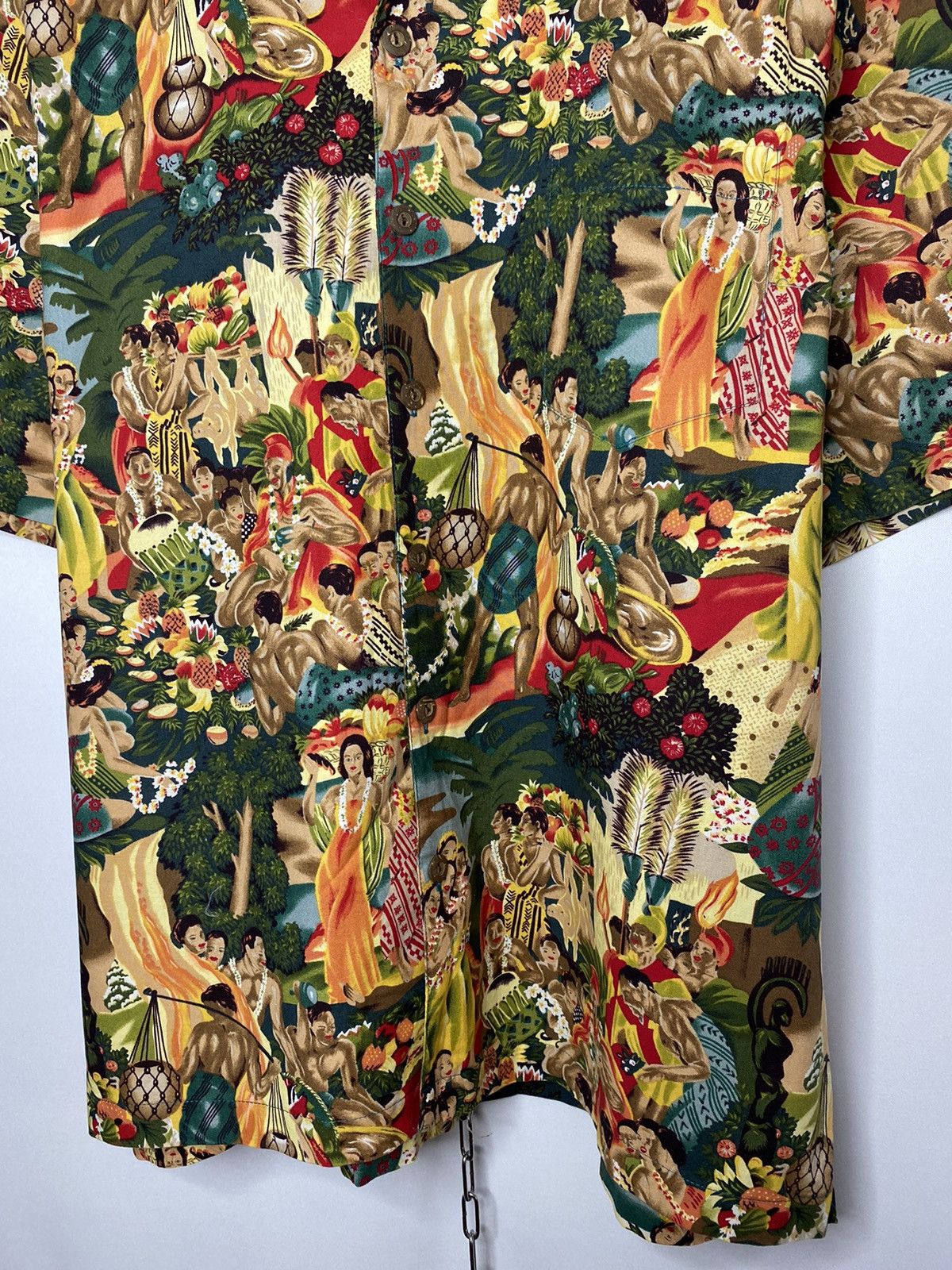 Other 🌴Men’s Vintage Art Crazy Hawaiian Shirt Overprint Designer🌴 Size US XL / EU 56 / 4 - 6 Thumbnail