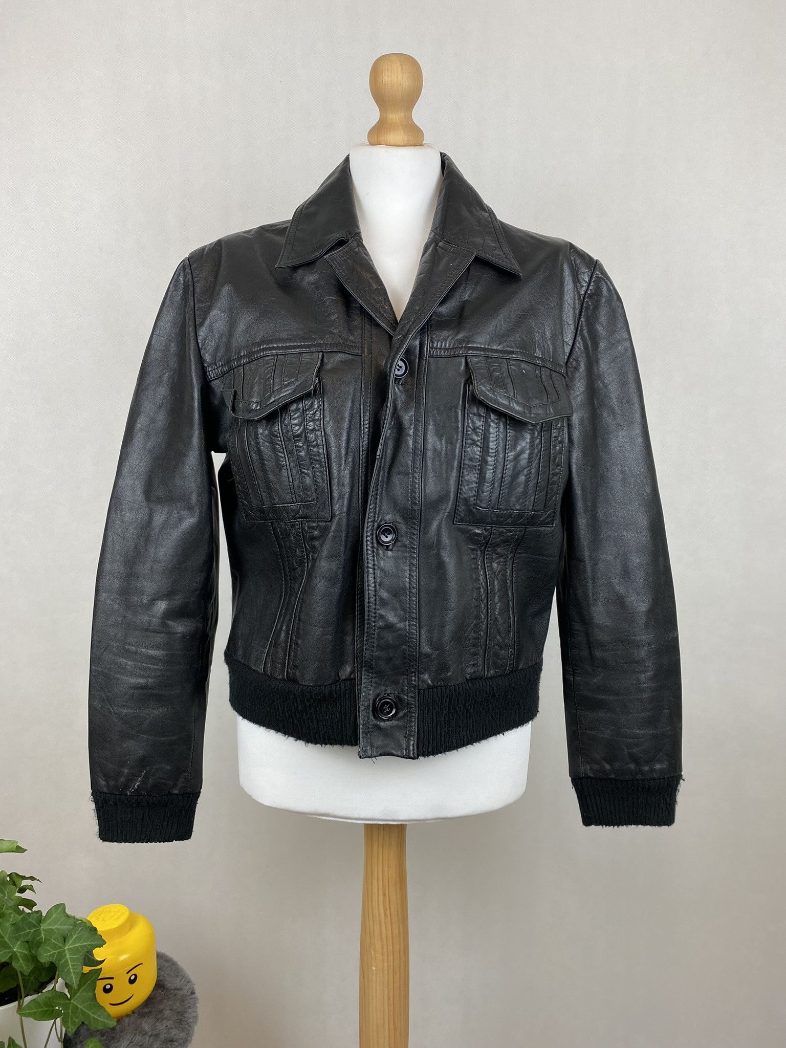 Genuine Leather × Vintage real leather jacket vintage vera pelle Size L / US 10 / IT 46 - 2 Thumbnail