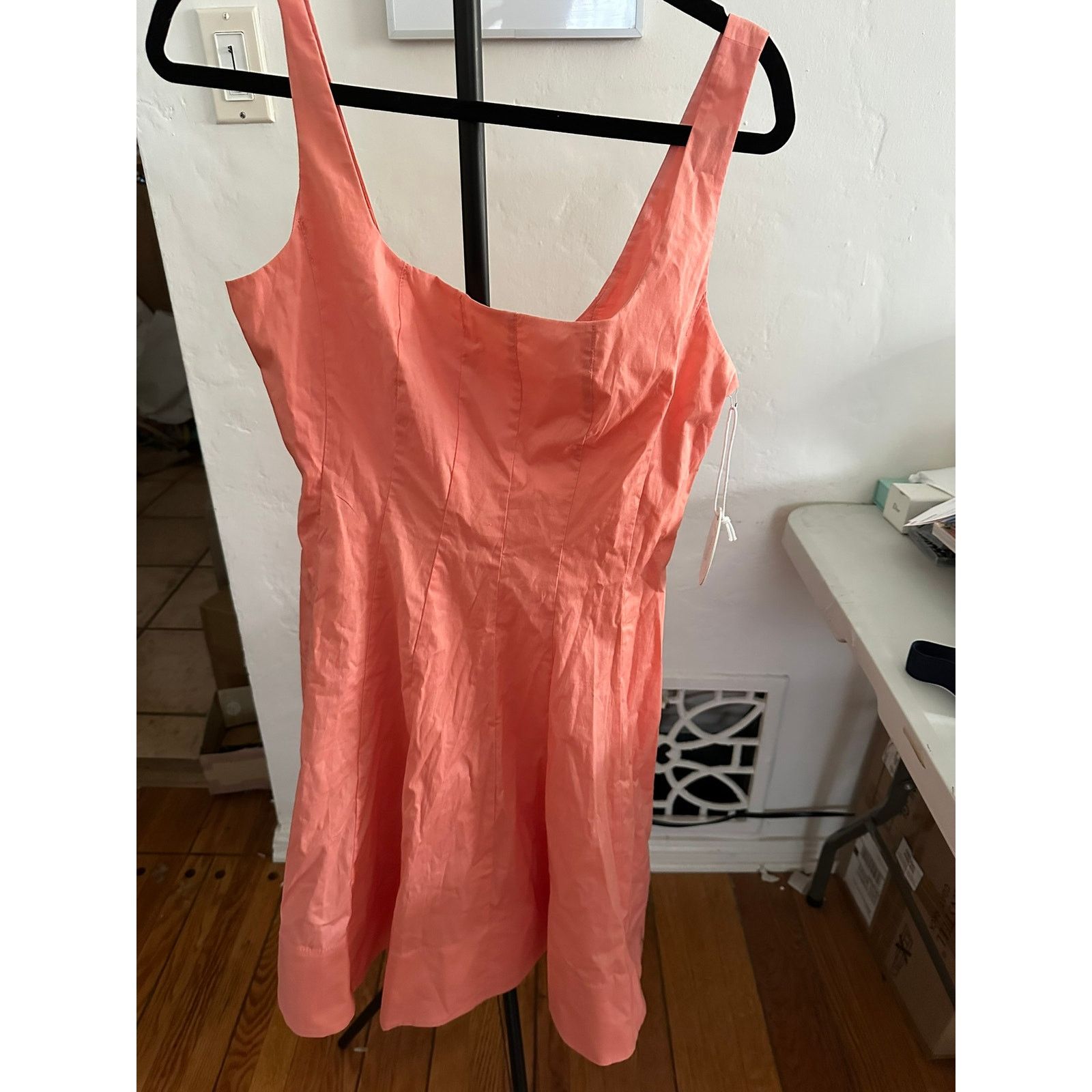 Staud STAUD Mini Wells Dress Grapefruit 10 Size L / US 10 / IT 46 - 2 Thumbnail