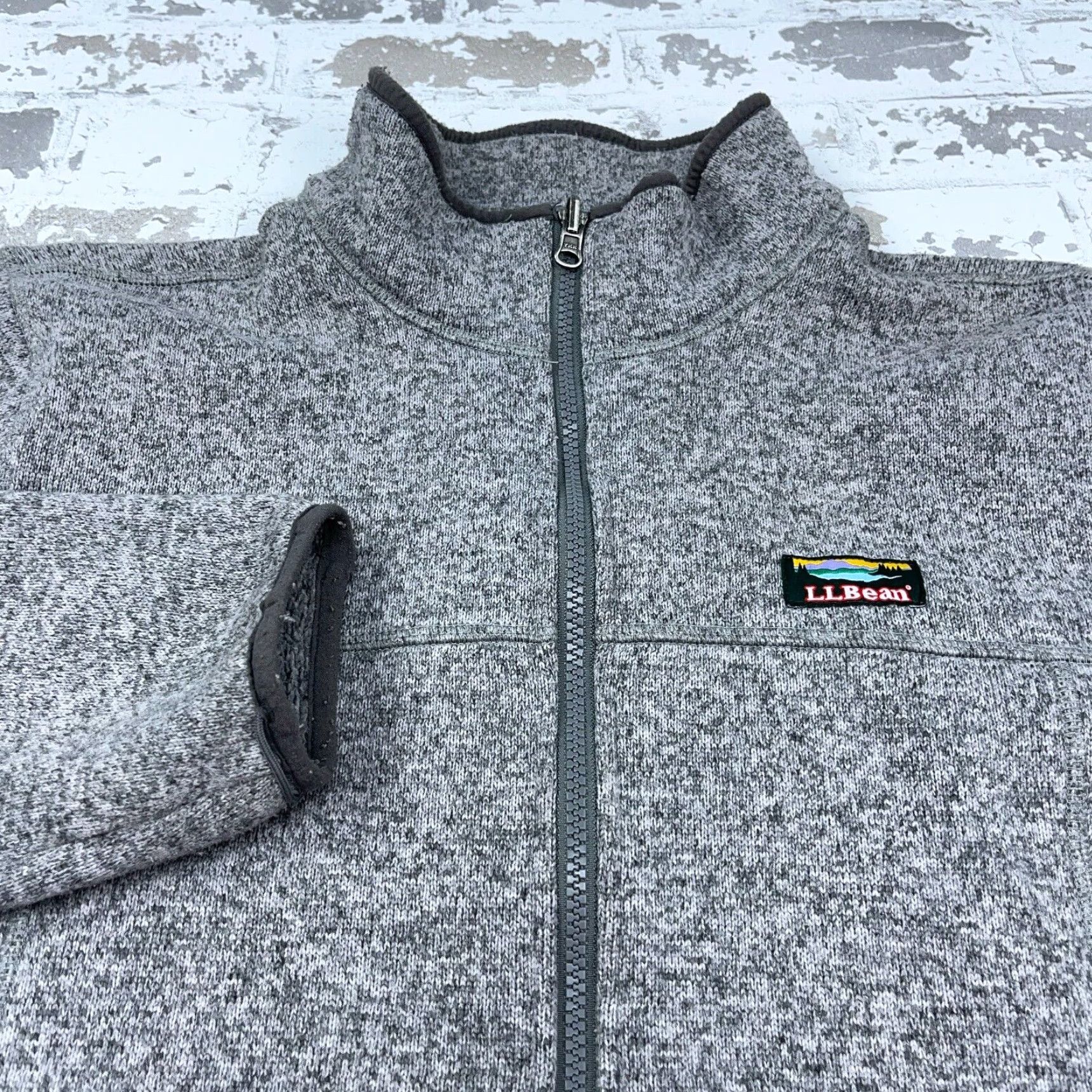 Vintage LL Bean Jacket Women M Gray Full Zip Outdoors Heather Lightweight Pockets Casual Travel Workwear Size M / US 6-8 / IT 42-44 - 2 Thumbnail