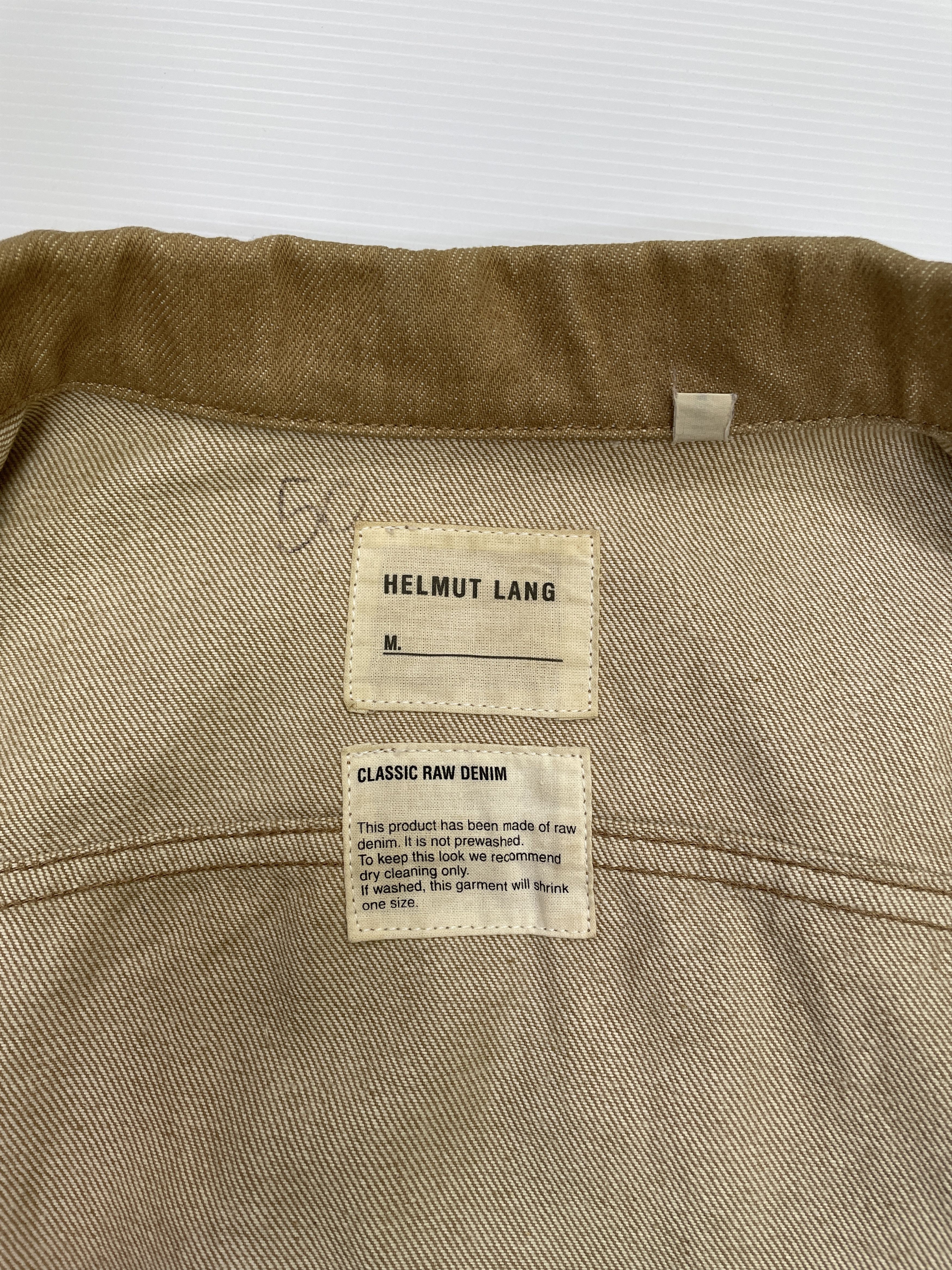 Helmut Lang Helmut Lang Raw Denim Jacket Sand Size US S / EU 44-46 / 1 - 7 Thumbnail