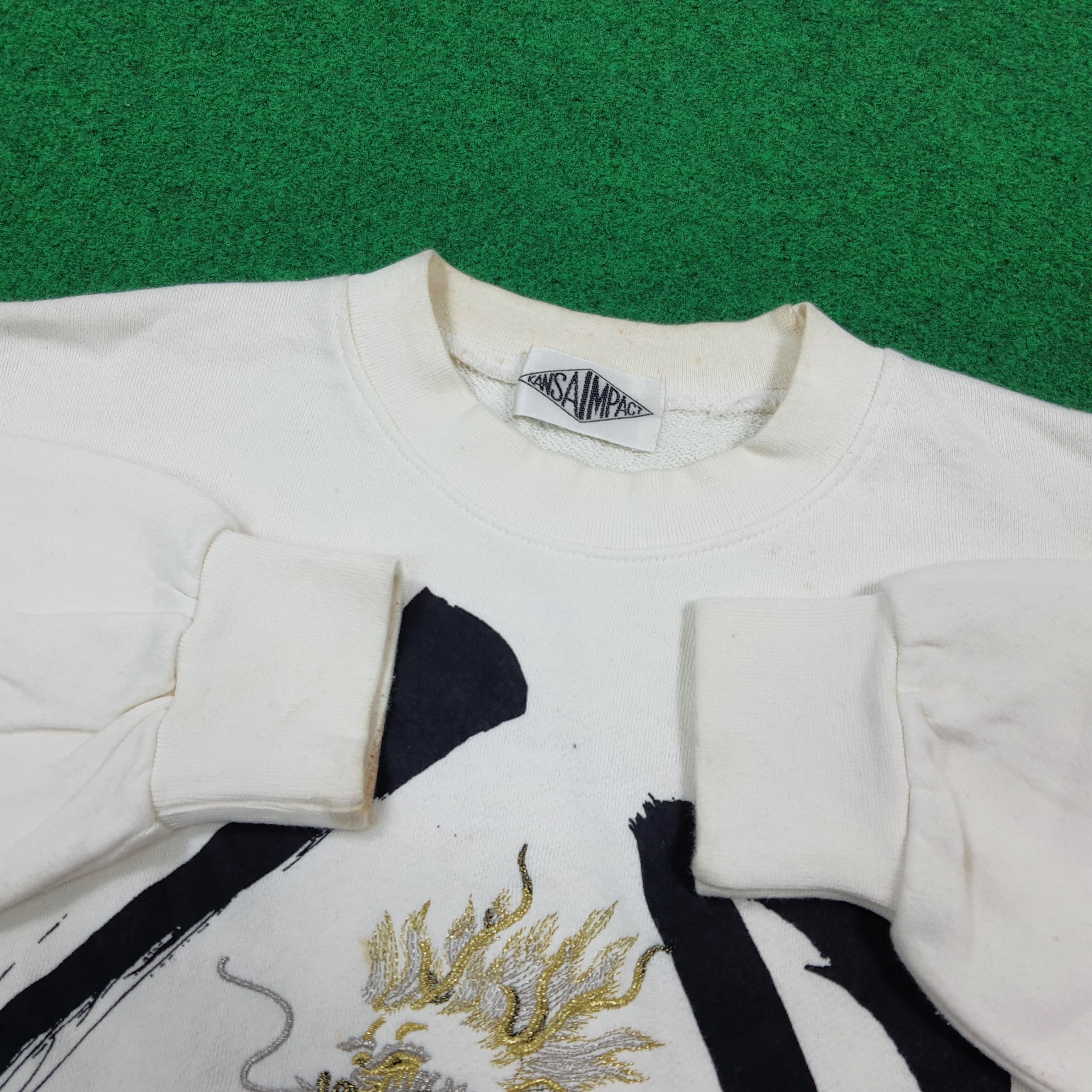 Kansai Yamamoto Vintage Kansai Impact Dragon Embroidery Sweatshirt C290N18 Size US M / EU 48-50 / 2 - 6 Thumbnail