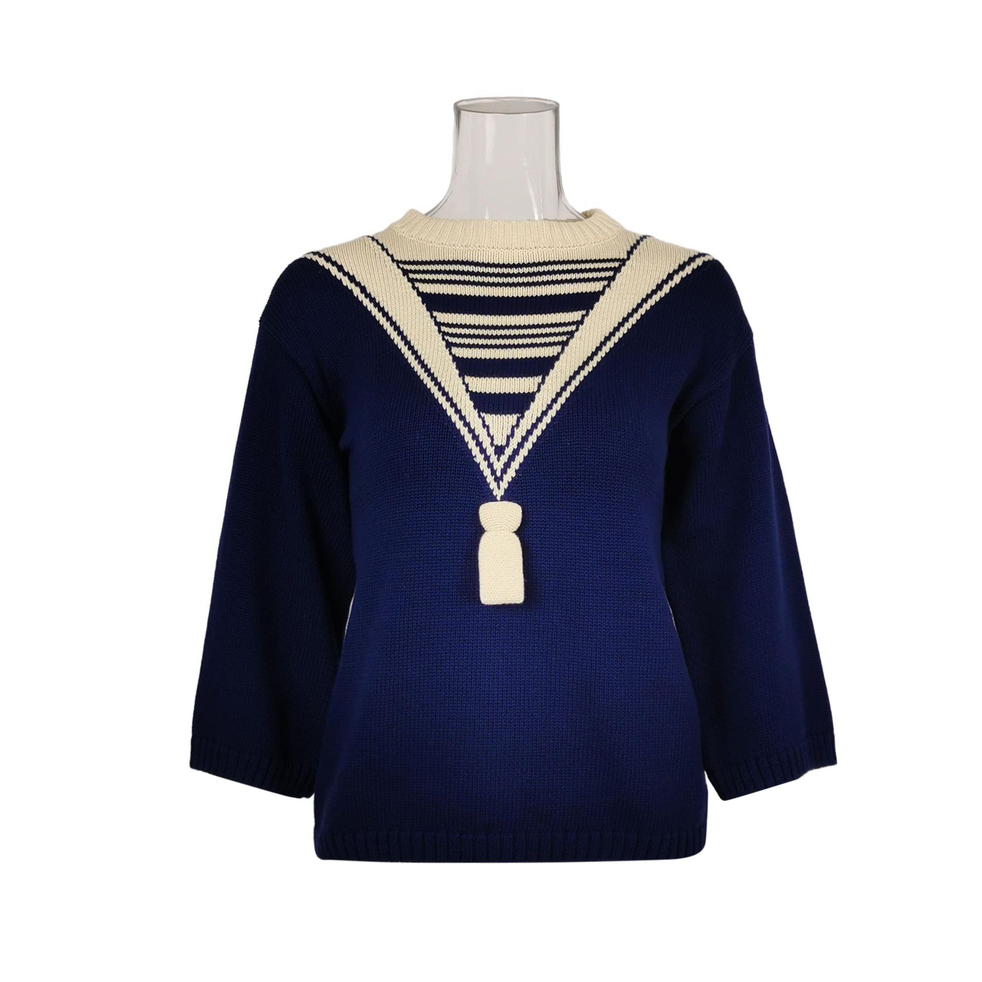 Gucci Gucci Sailor Collar G.G. Knit Sweater Size XS Size XS / US 0-2 / IT 36-38 - 1 Thumbnail