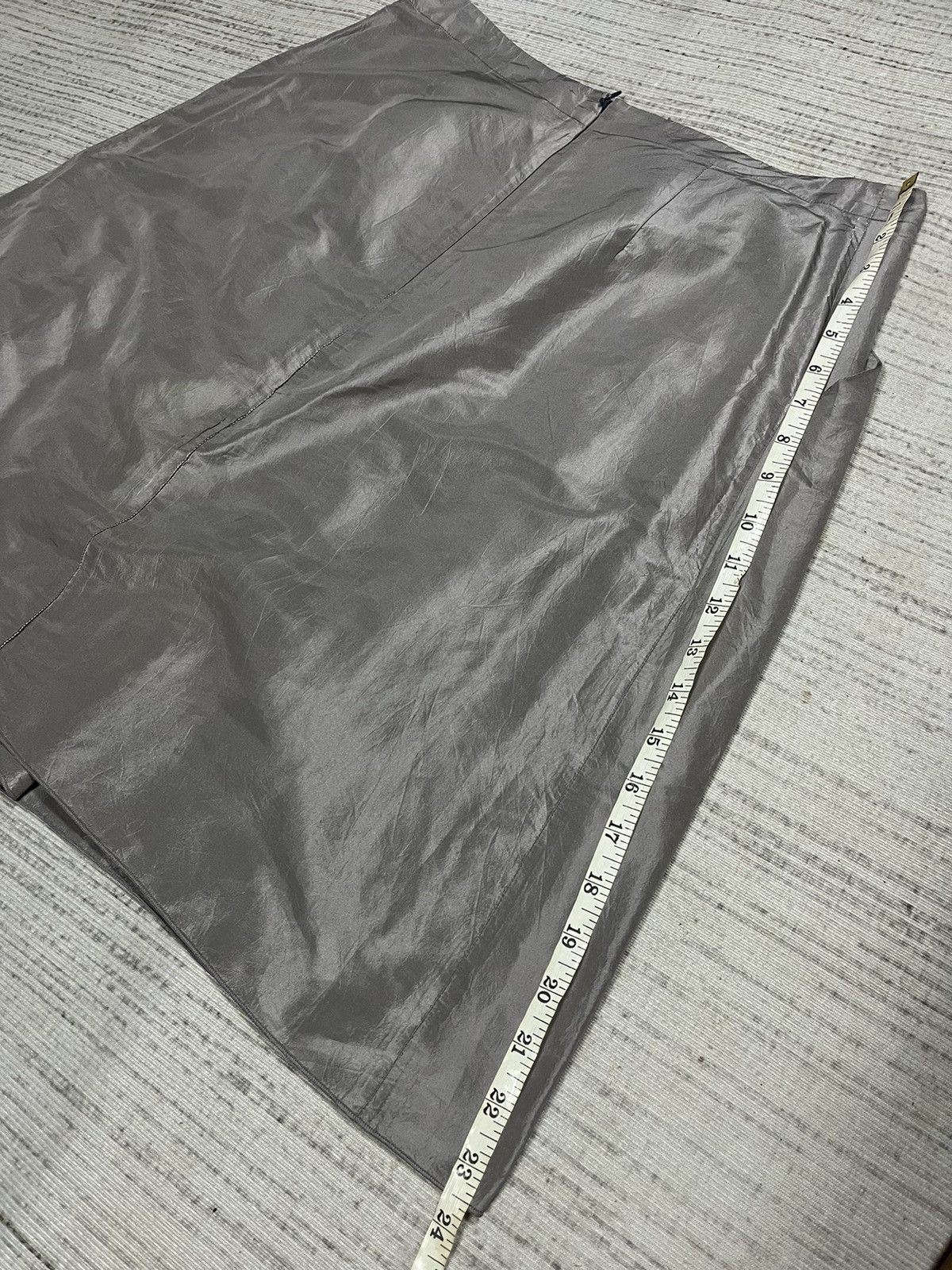 Jil Sander a37 Jil Sander Navy Silk Skirt Size 33" - 15 Thumbnail