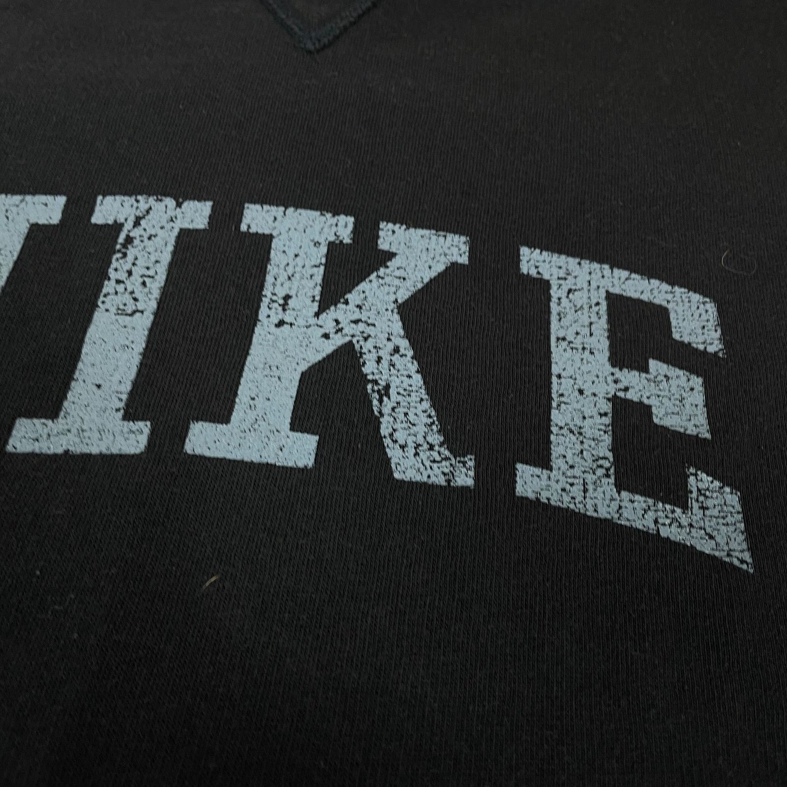 Nike × Vintage Vintage Nike Mens blue Spellout Fleece Lined Sweatshirt 2XL Size US XXL / EU 58 / 5 - 4 Thumbnail