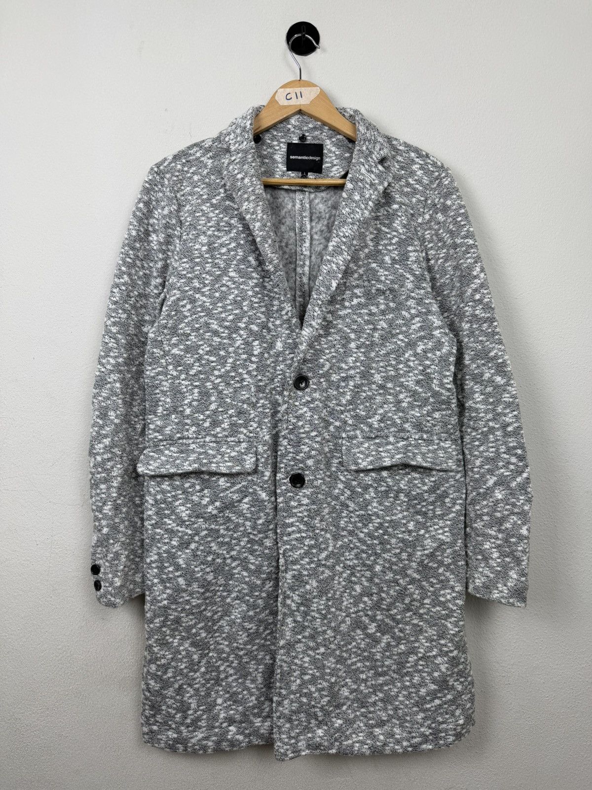 semanticdesign Vintage Semantic Design Zip Up Overcoat Size US L / EU 52-54 / 3 - 1 Thumbnail