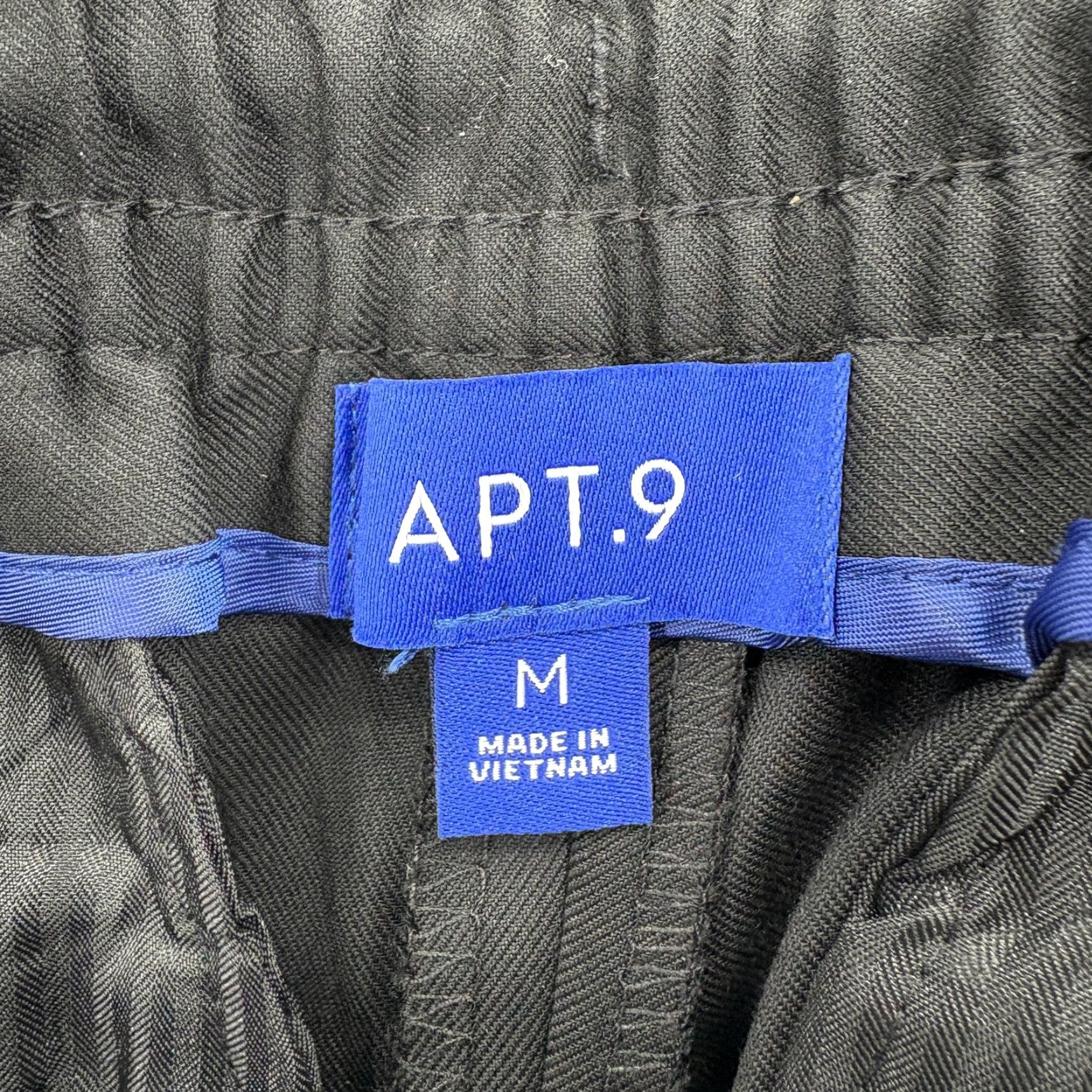 Apt. 9 APT.9 Mens Slim Fit Black Premier Flex Jogger Pants - M - Stretch, Tapered Leg, Elastic Waist, Business Casual, Office, Suit Separates Size 40R - 5 Thumbnail