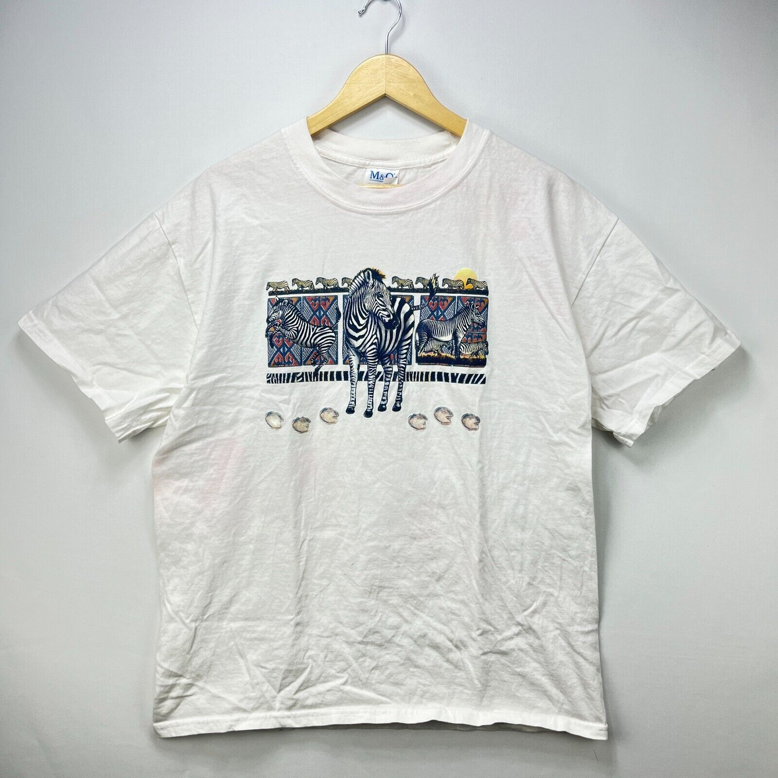 Vintage Vintage Zebra Horse Nature Animal T-Shirt Large Size US L / EU 52-54 / 3 - 1 Thumbnail