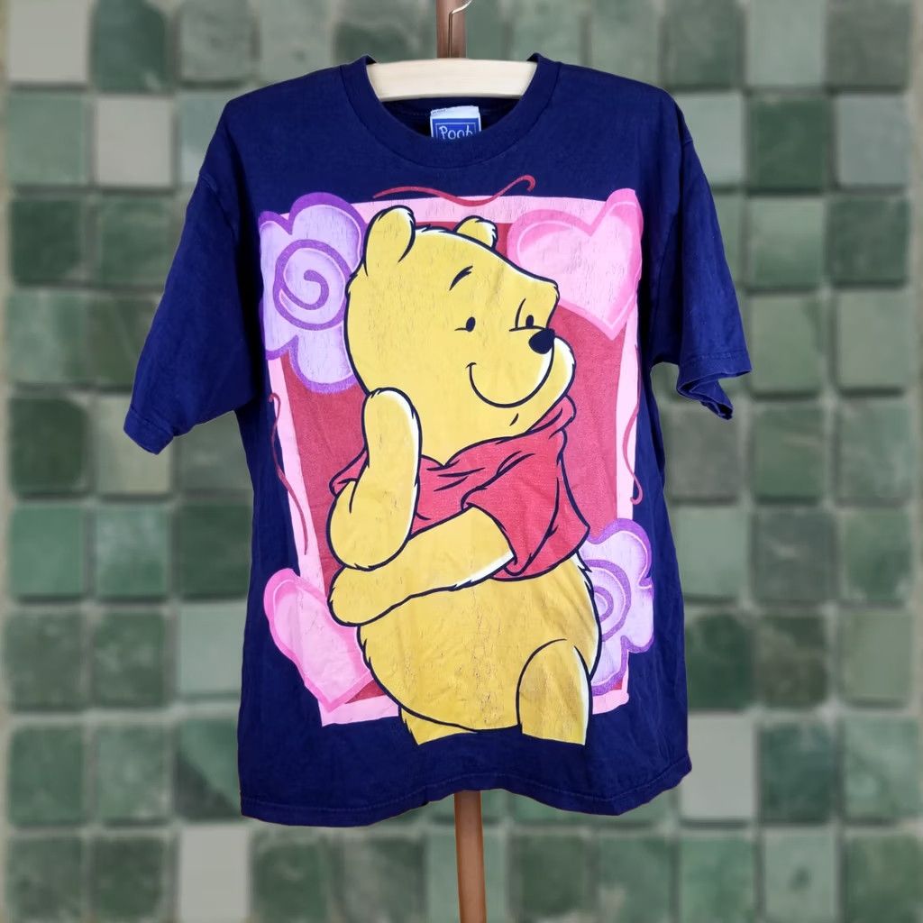 Disney VINTAGE 90' WINNIE THE POOH DISNEY NAVY COTTON T-SHIRT SZ XLARGE Men Size US XL / EU 56 / 4 - 1 Thumbnail