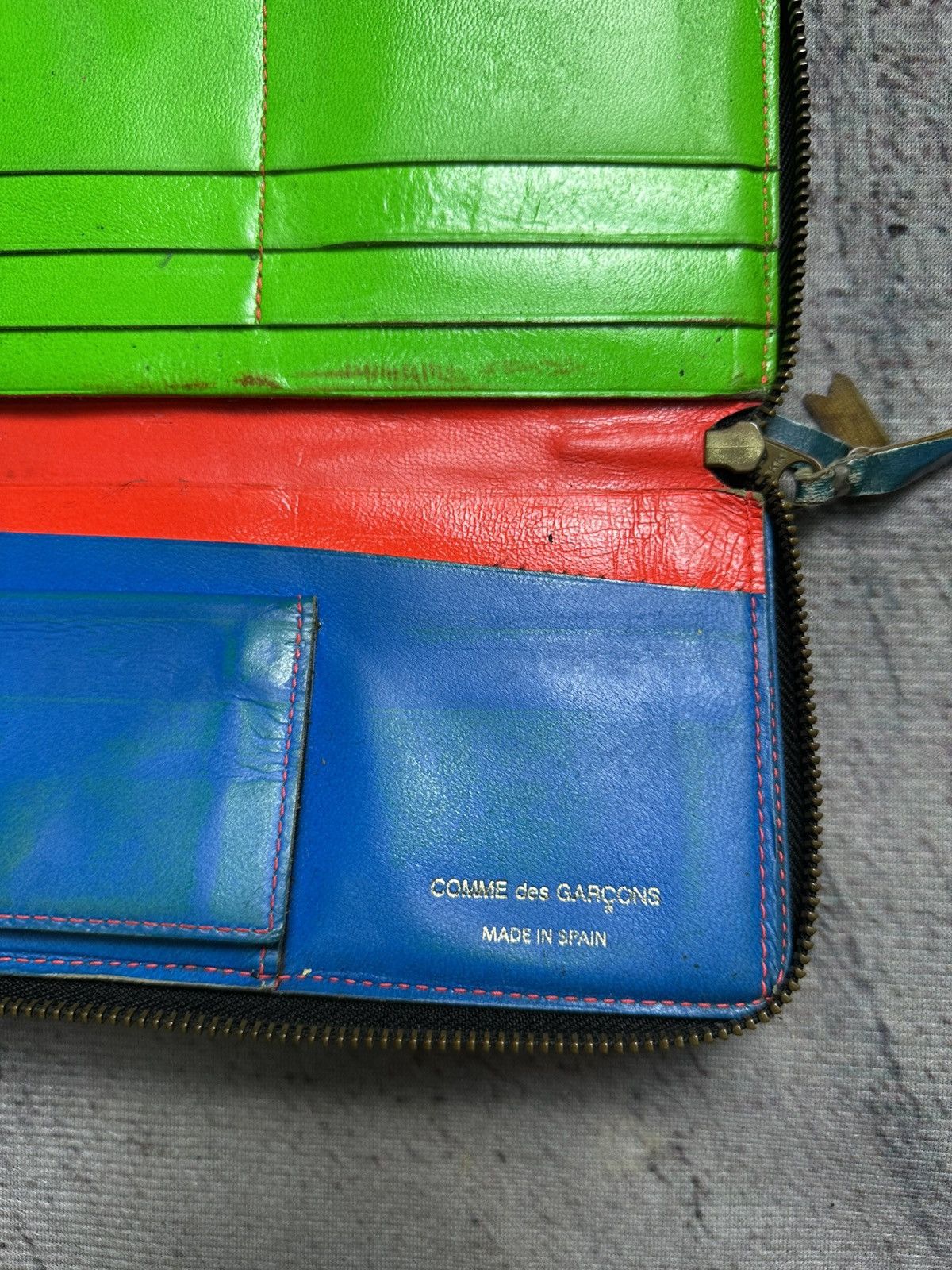 Comme des Garcons Comme Des Garcons Super Fluo Zip Around Wallet Size ONE SIZE - 7 Thumbnail