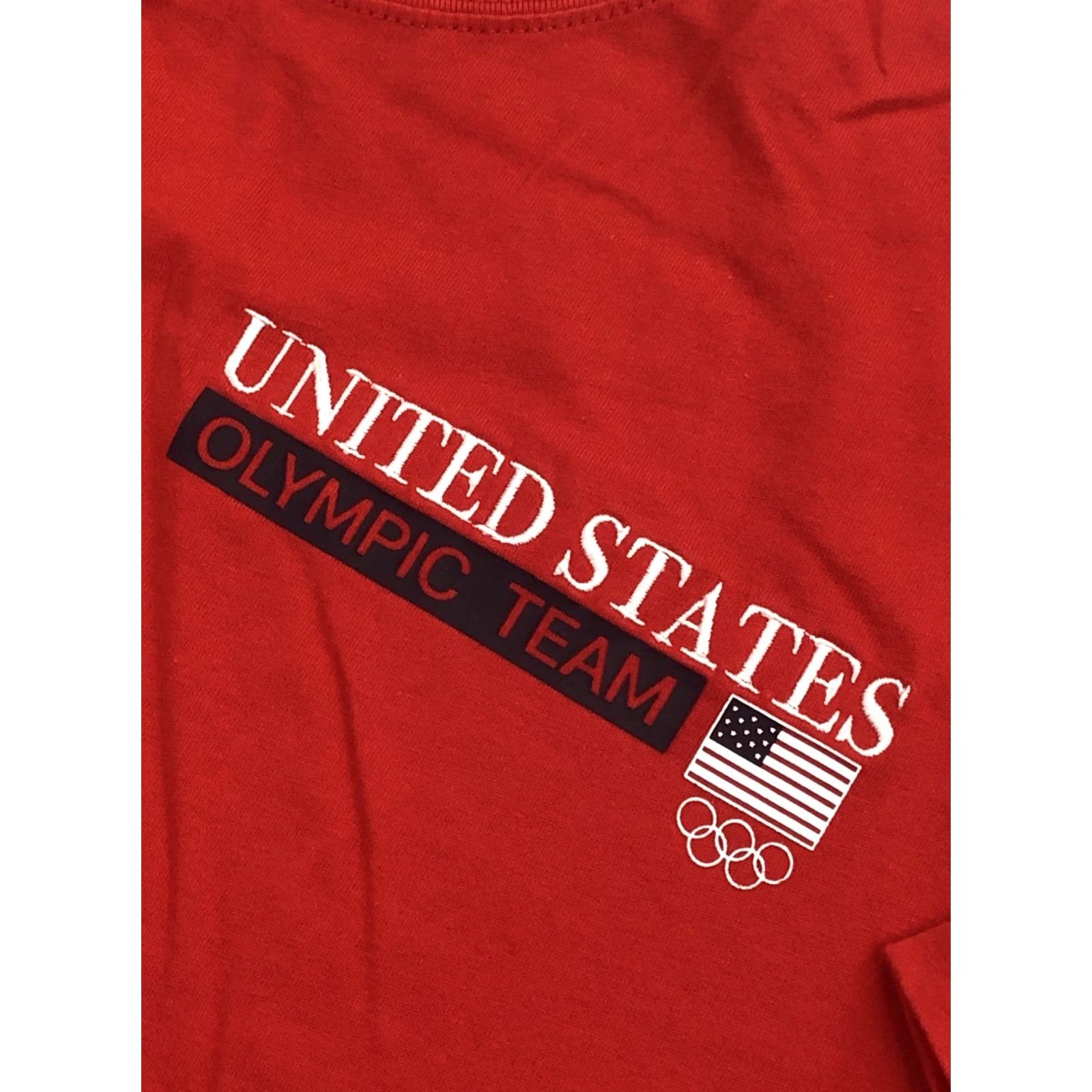 Vintage TEAM USA Olympic Team Graphic Short Sleeve T-Shirt Mens XL Red MENS Size US XL / EU 56 / 4 - 2 Thumbnail