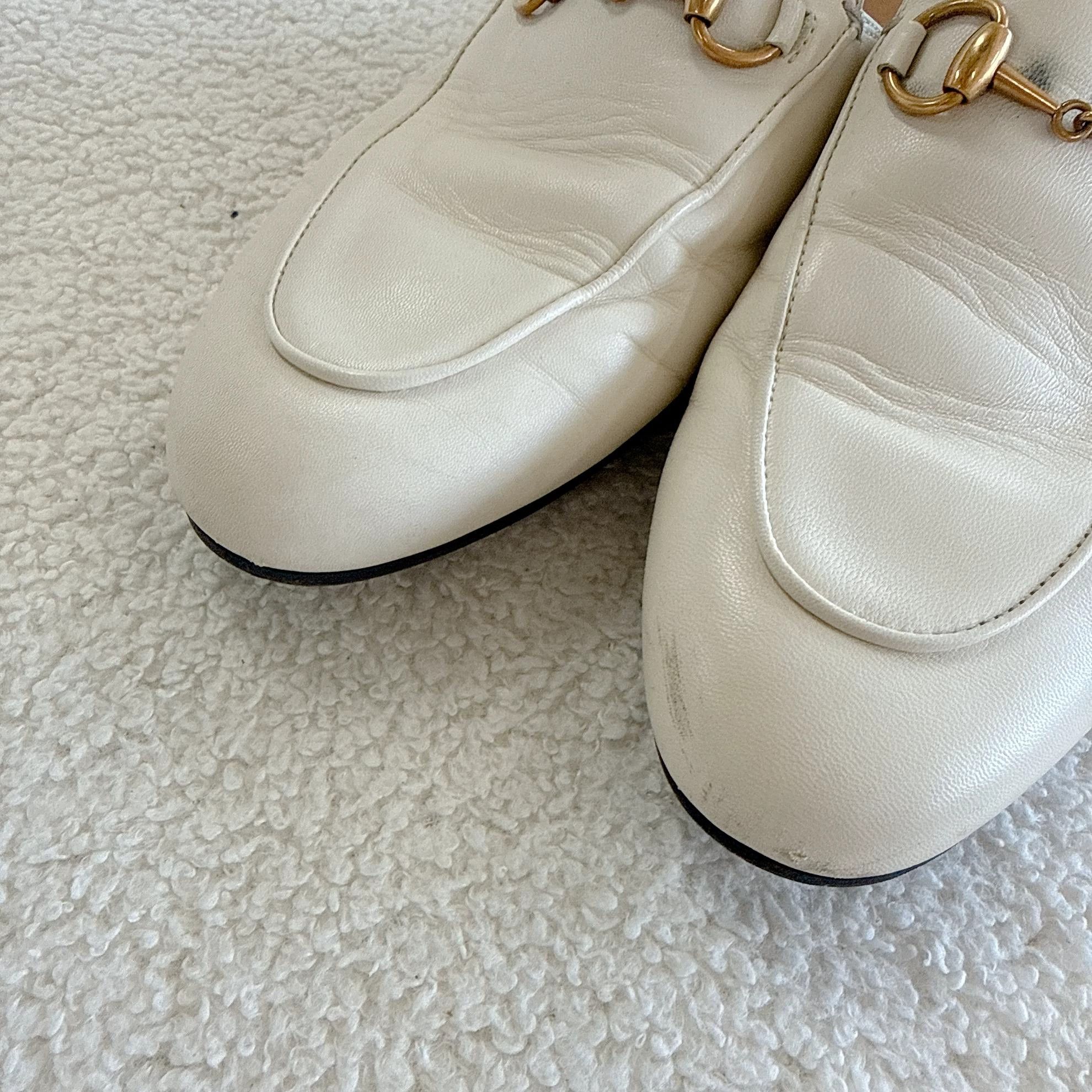 Gucci Gucci White Horsebit Mule 36 3016 Size US 5.5 / IT 35.5 - 4 Thumbnail
