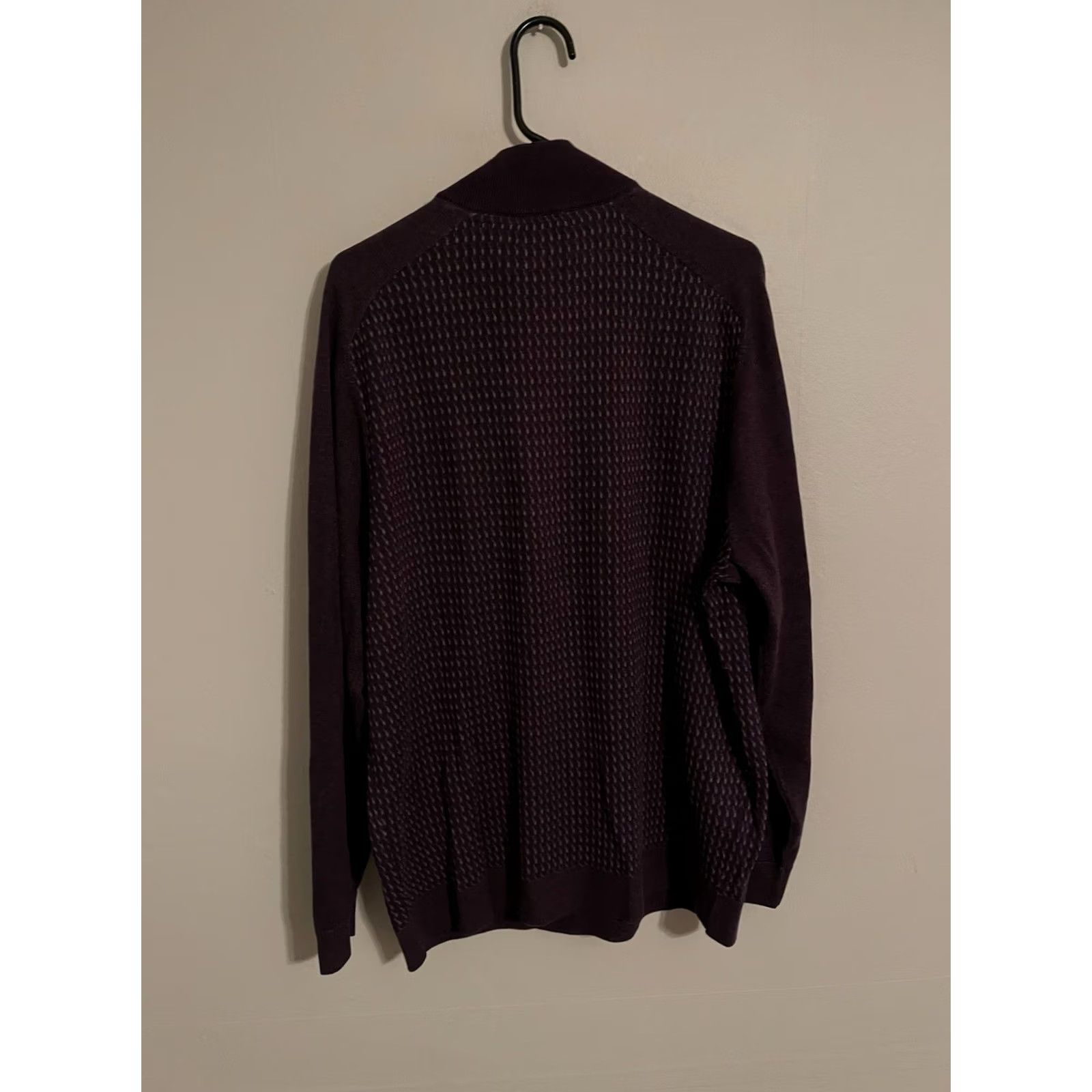 Tommy Bahama Tommy Bahama Coastal Shores Sweater Jacket Half Zip Purple Men's XLarge New! Size US XL / EU 56 / 4 - 4 Thumbnail