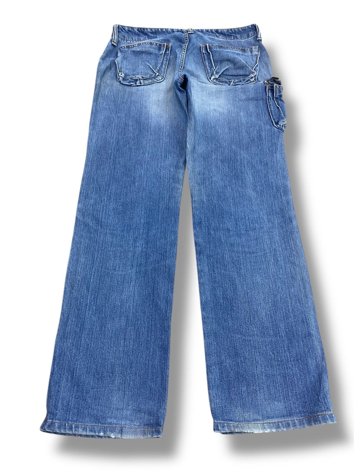 Johnbull Johnbull Blue Faded Wash Style Loose Jeans Size US 30 / EU 46 - 3 Thumbnail